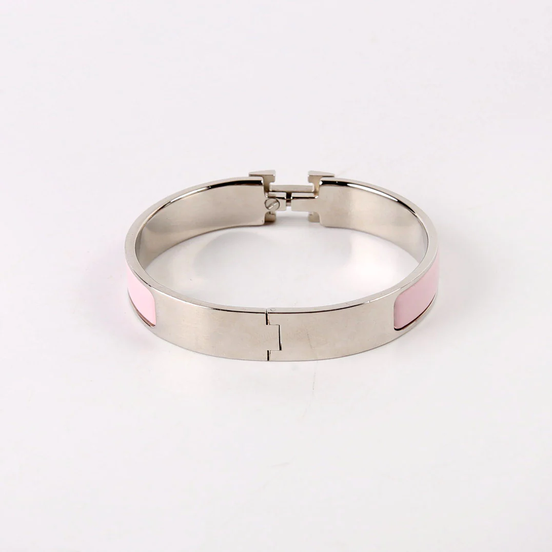 Clic Clac Narrow GM Bracelet Silver/Pink - Image 3