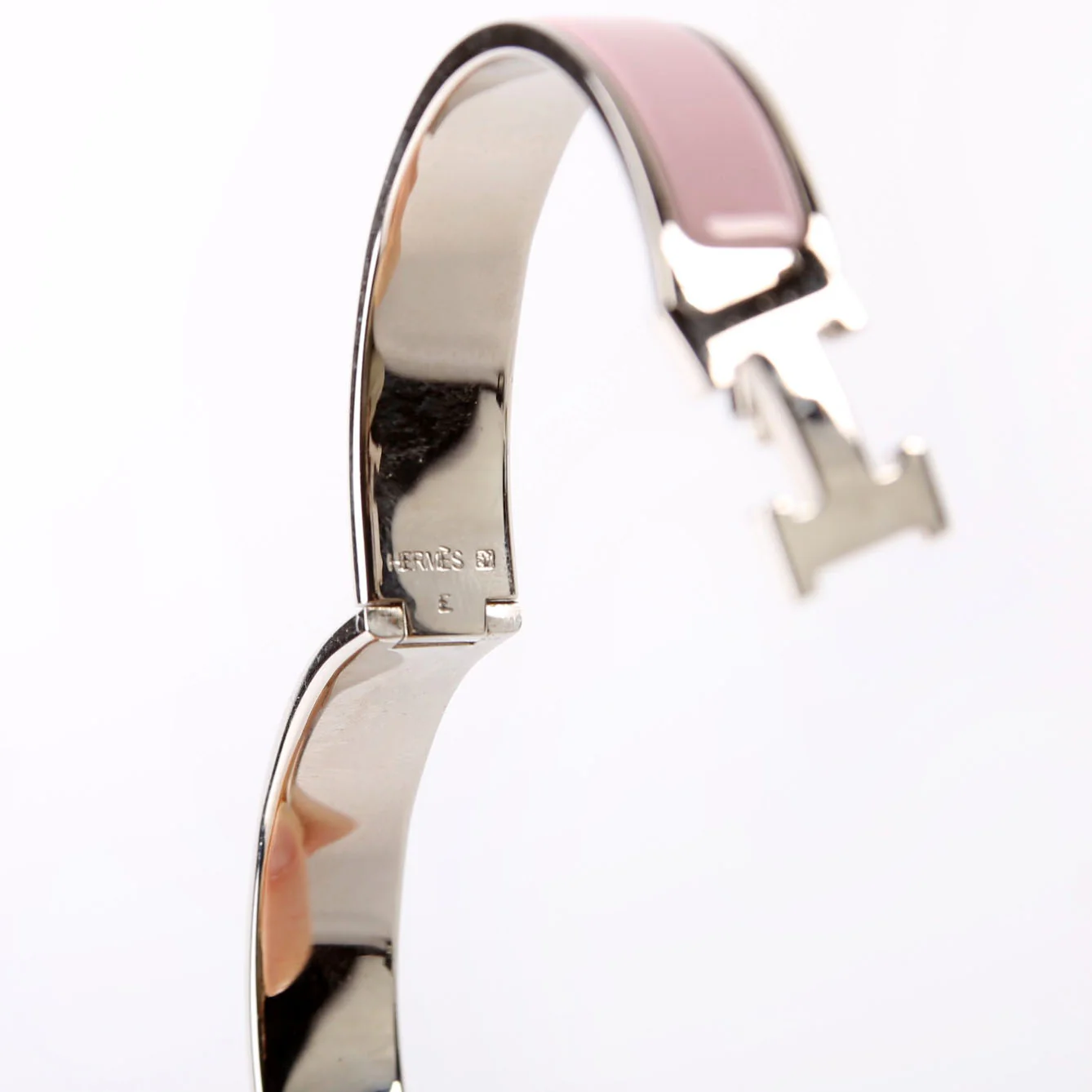 Clic Clac Narrow GM Bracelet Silver/Pink - Image 5