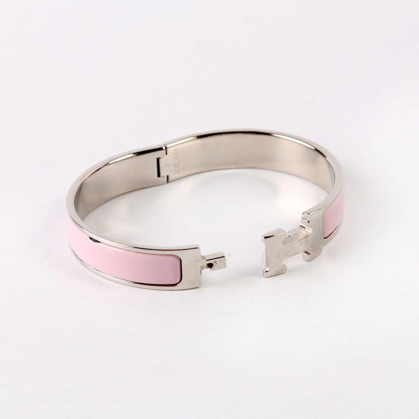 Clic Clac Narrow GM Bracelet Silver/Pink - Image 6