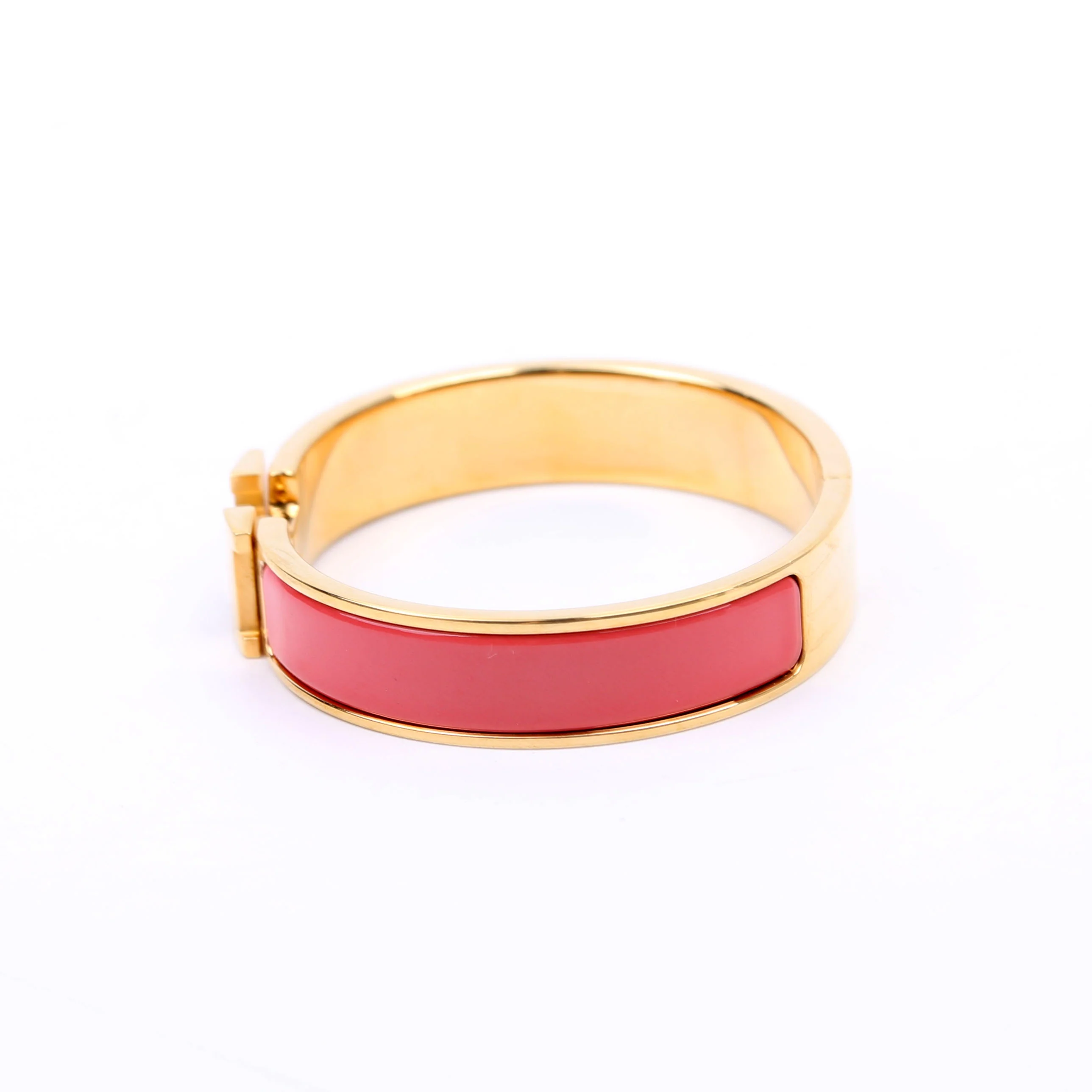 Clic Clac Narrow PM Bracelet Coral/Gold - Image 2