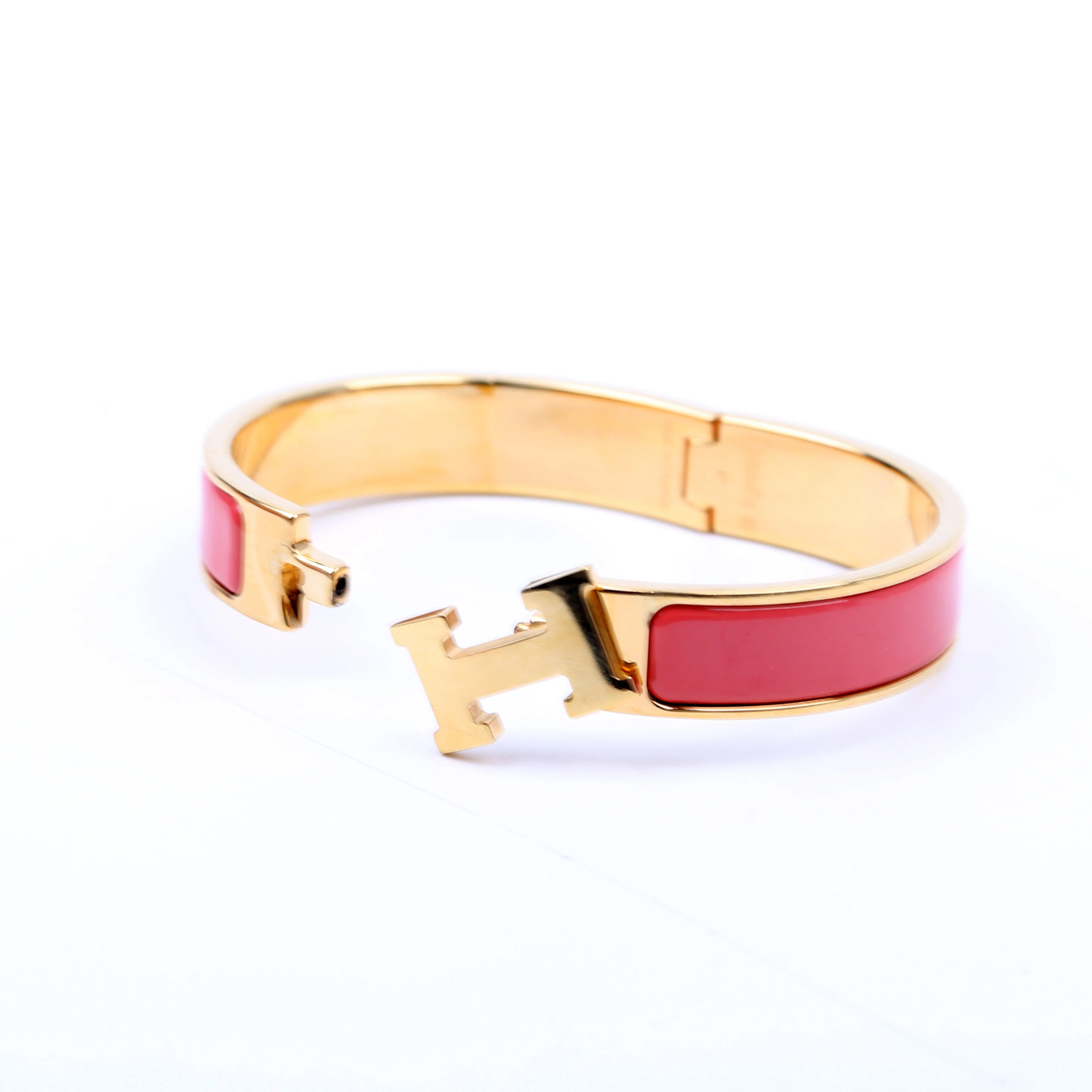 Clic Clac Narrow PM Bracelet Coral/Gold - Image 5