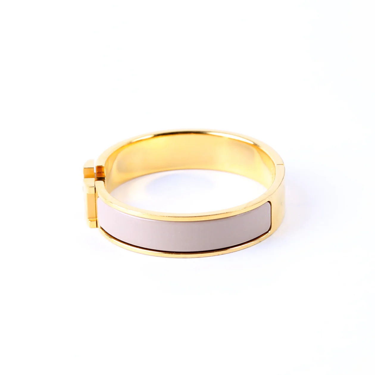 Clic Clac Narrow PM Bracelet Gold/Beige - Image 2
