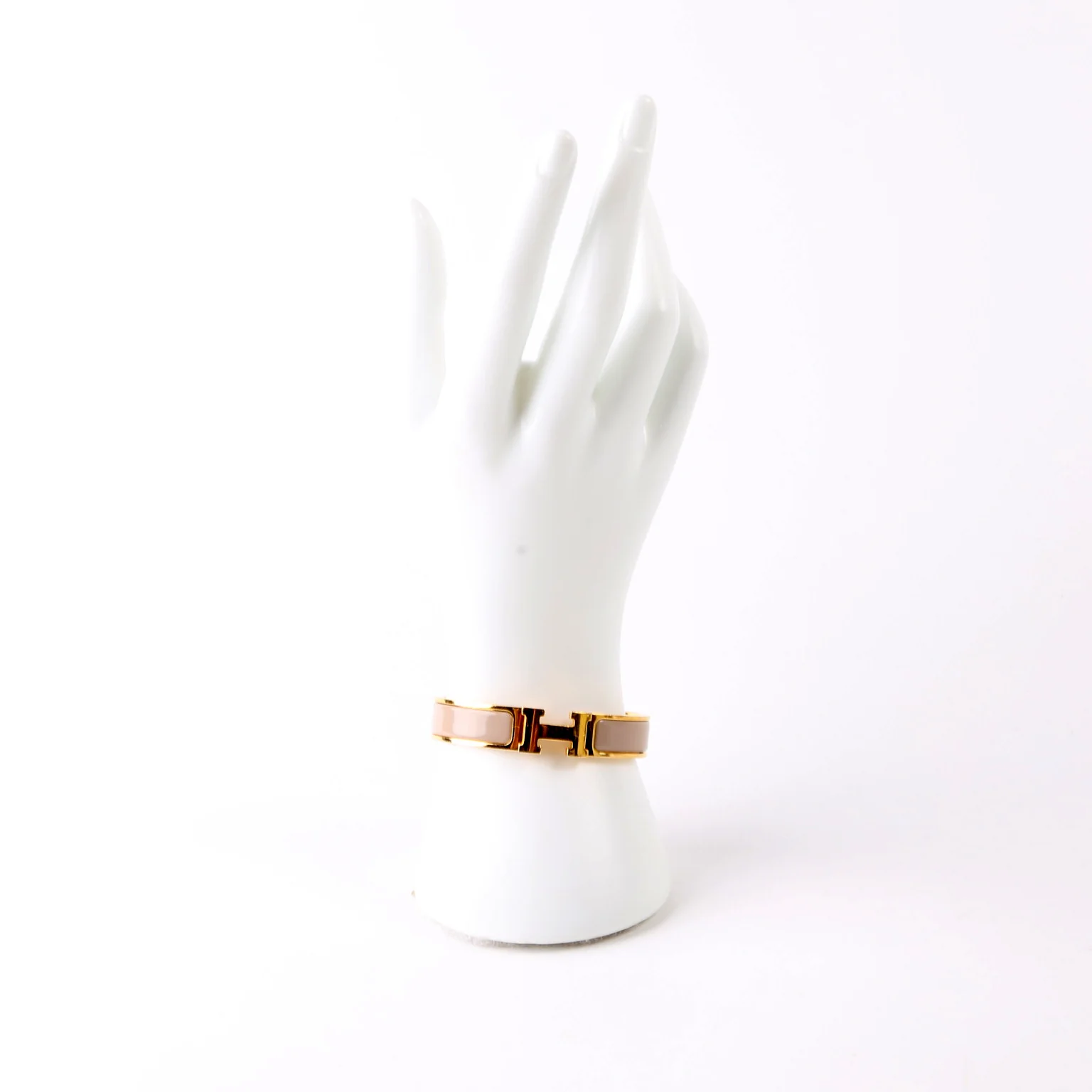 Clic Clac Narrow PM Bracelet Gold/Beige - Image 8