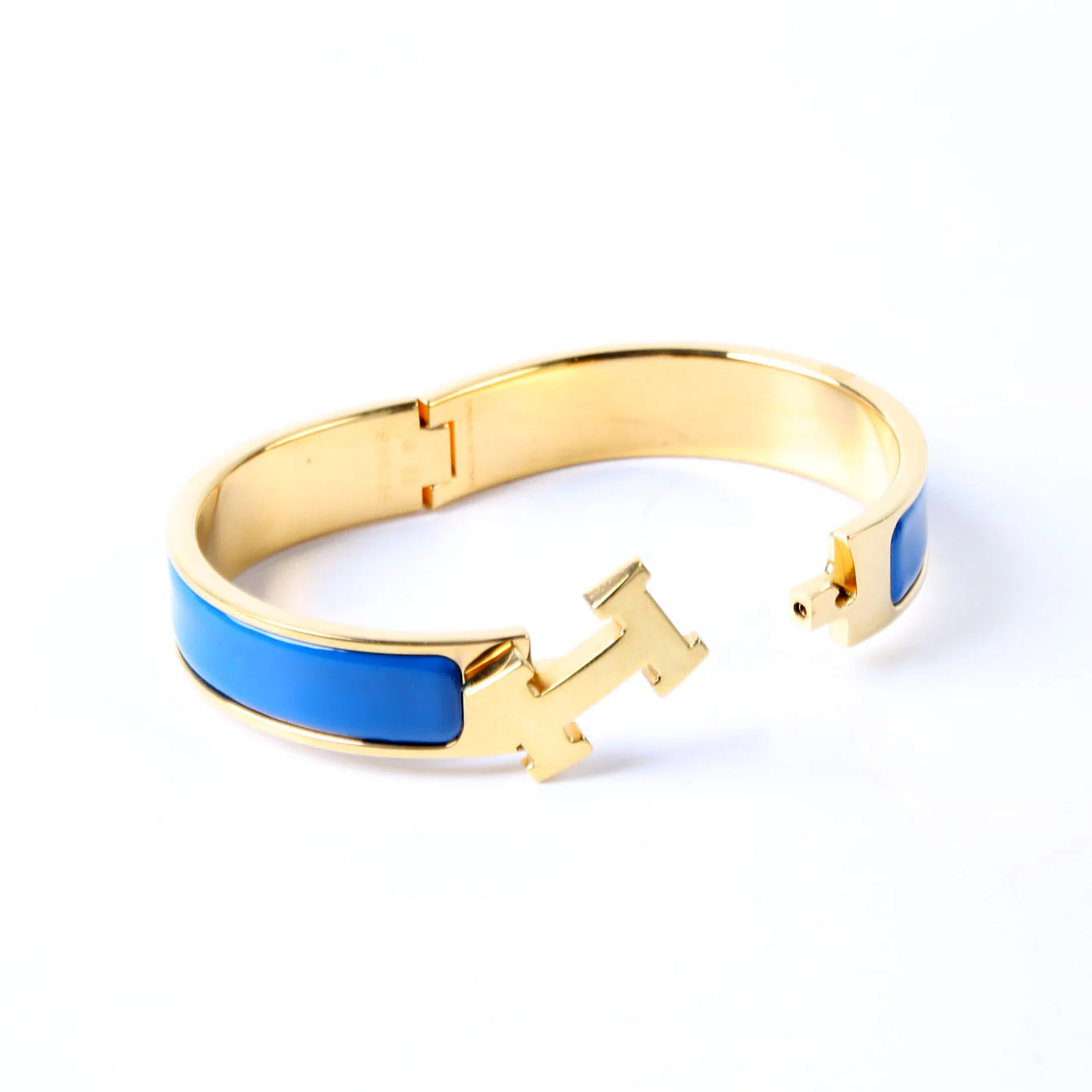 Clic Clac Narrow PM Bracelet Gold/Blue - Image 5