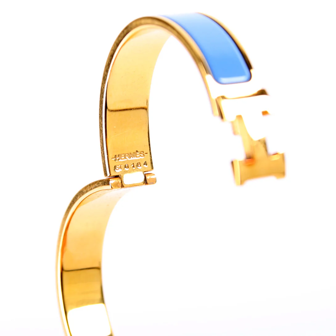 Clic Clac Narrow PM Bracelet Gold/Blue - Image 5