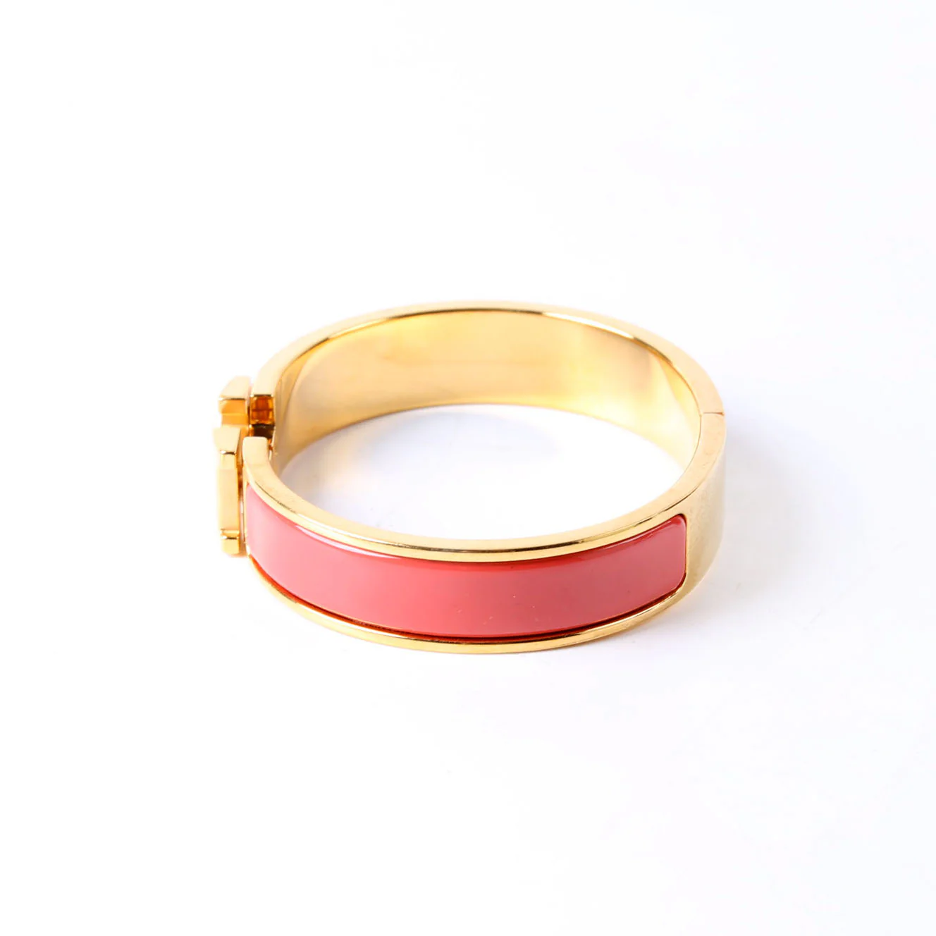 Clic Clac Narrow PM Bracelet Gold/Coral - Image 2