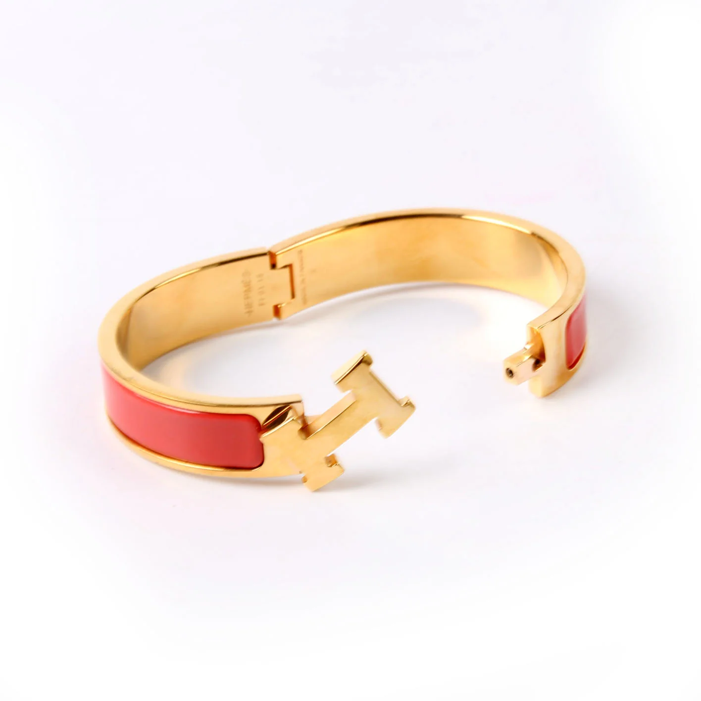 Clic Clac Narrow PM Bracelet Gold/Coral - Image 5