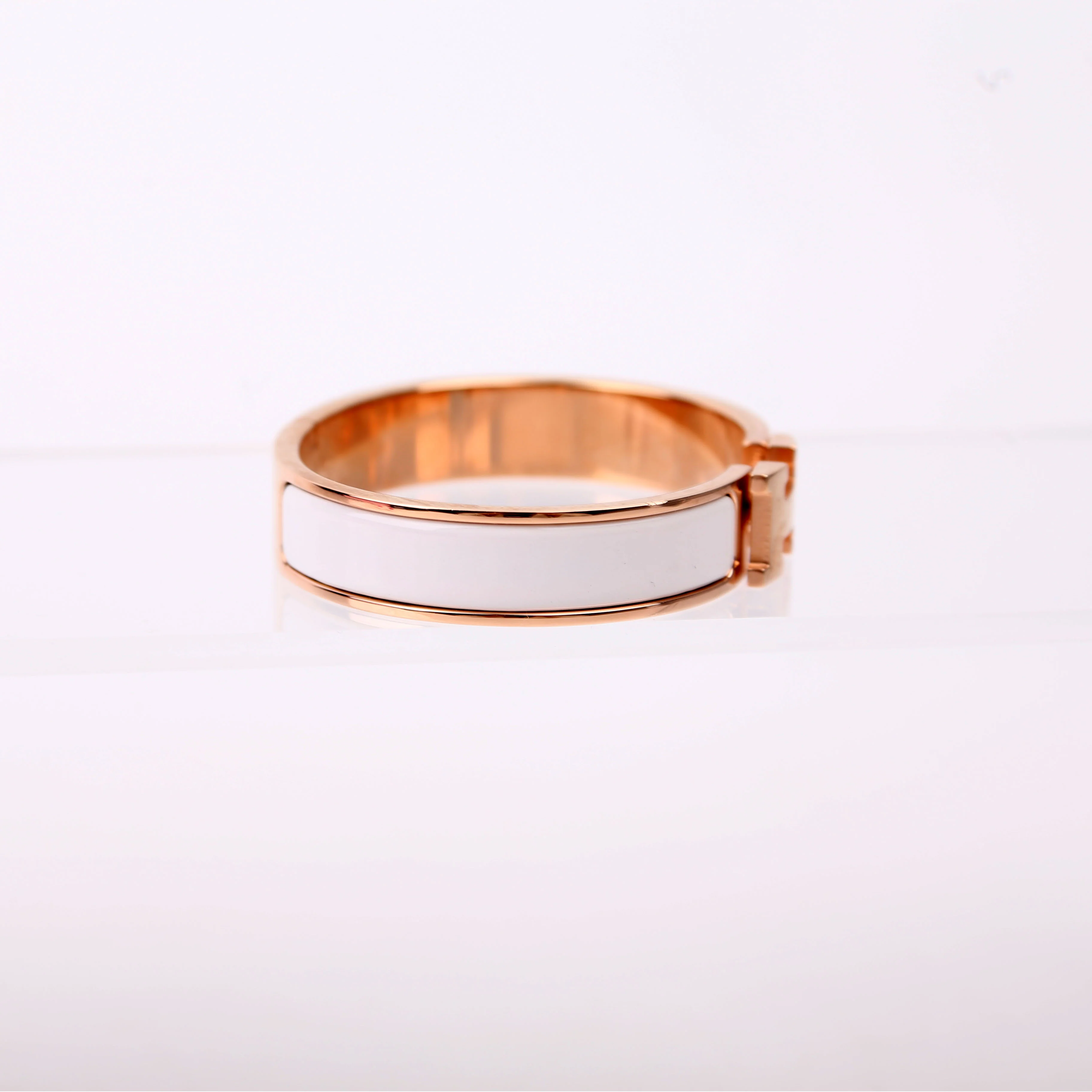 Clic Clac Narrow PM Bracelet Gold/White - Image 4