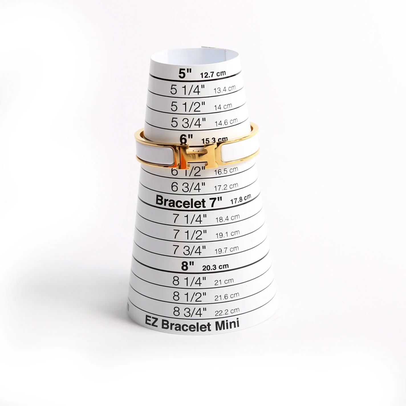 Clic Clac Narrow PM Bracelet Gold/White - Image 7