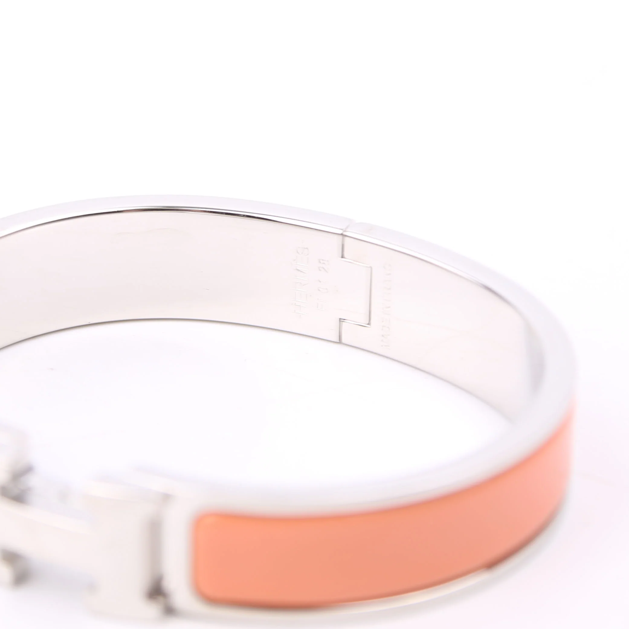 Clic Clac Narrow PM Bracelet Peach/Silver - Image 6