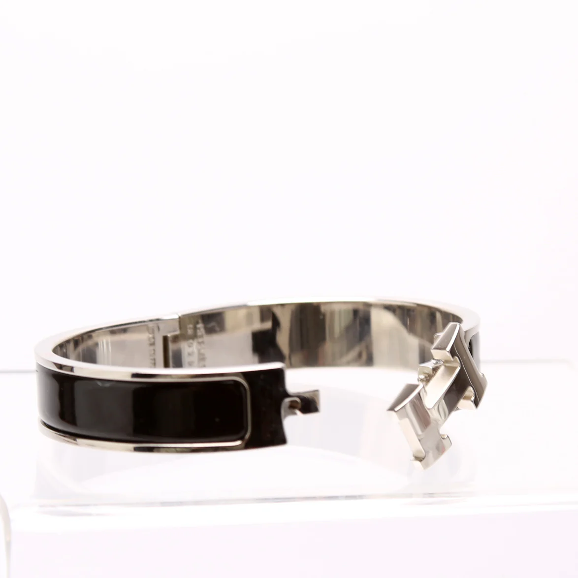 Clic Clac Narrow PM Bracelet Silver/Black - Image 4