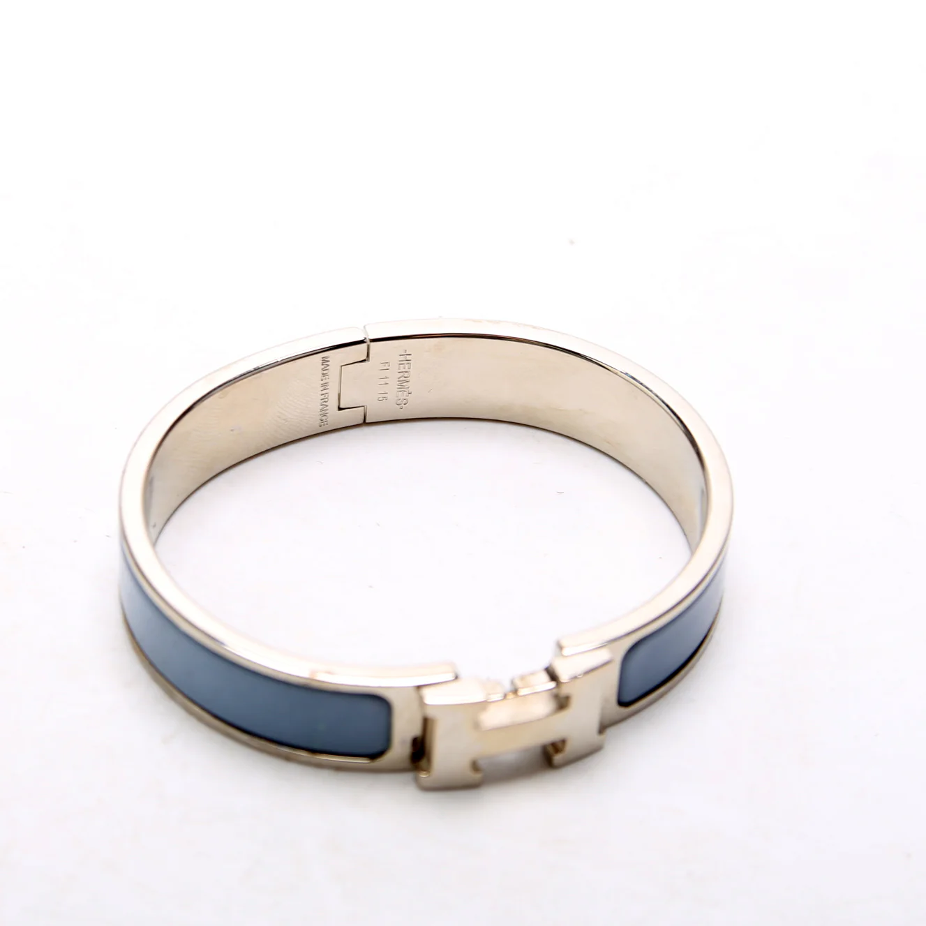 Clic Clac Narrow PM Bracelet Silver/Blue - Image 4