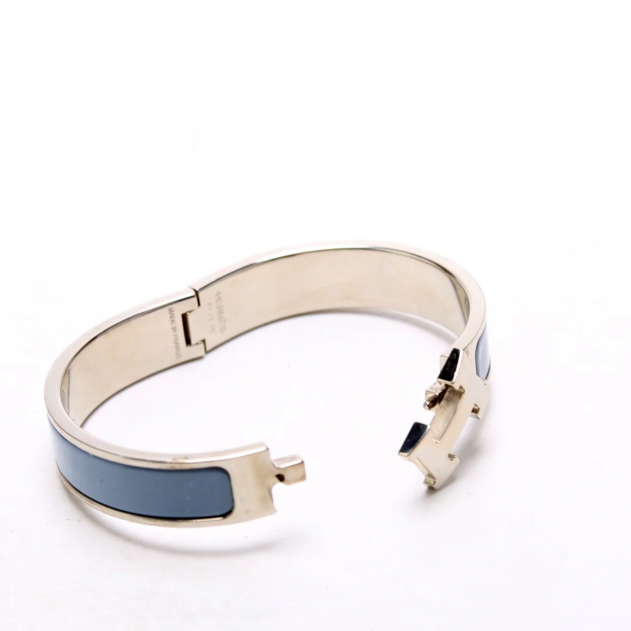Clic Clac Narrow PM Bracelet Silver/Blue - Image 5