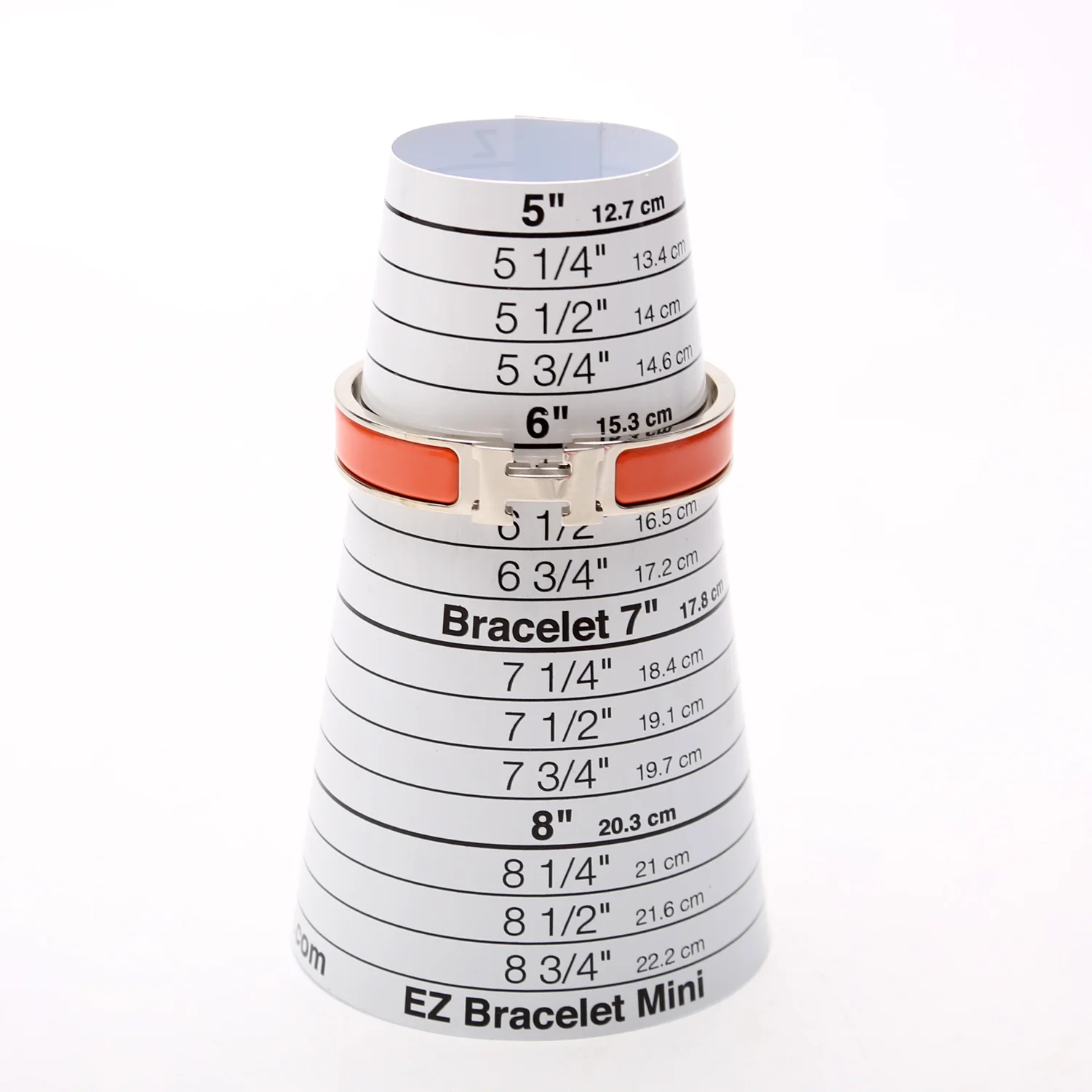 Clic Clac Narrow PM Bracelet Silver/Orange - Image 5