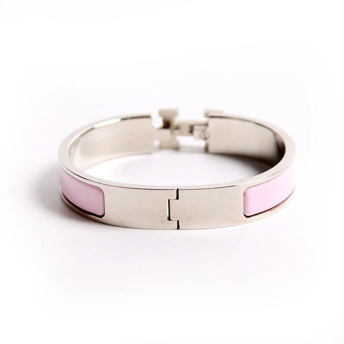 Clic Clac Narrow PM Bracelet Silver/Pink - Image 3