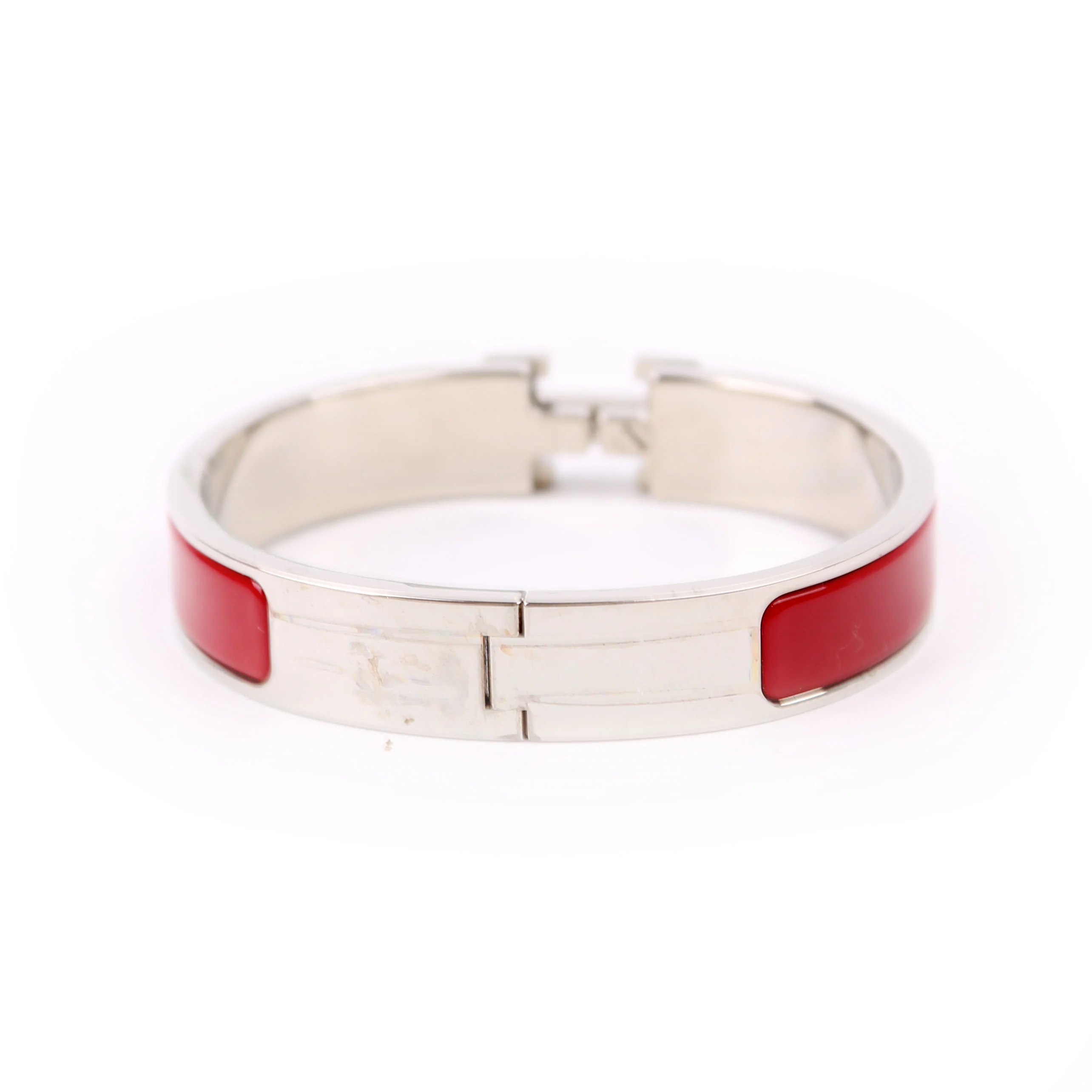 Clic Clac Narrow PM Bracelet Silver/Red - Image 3