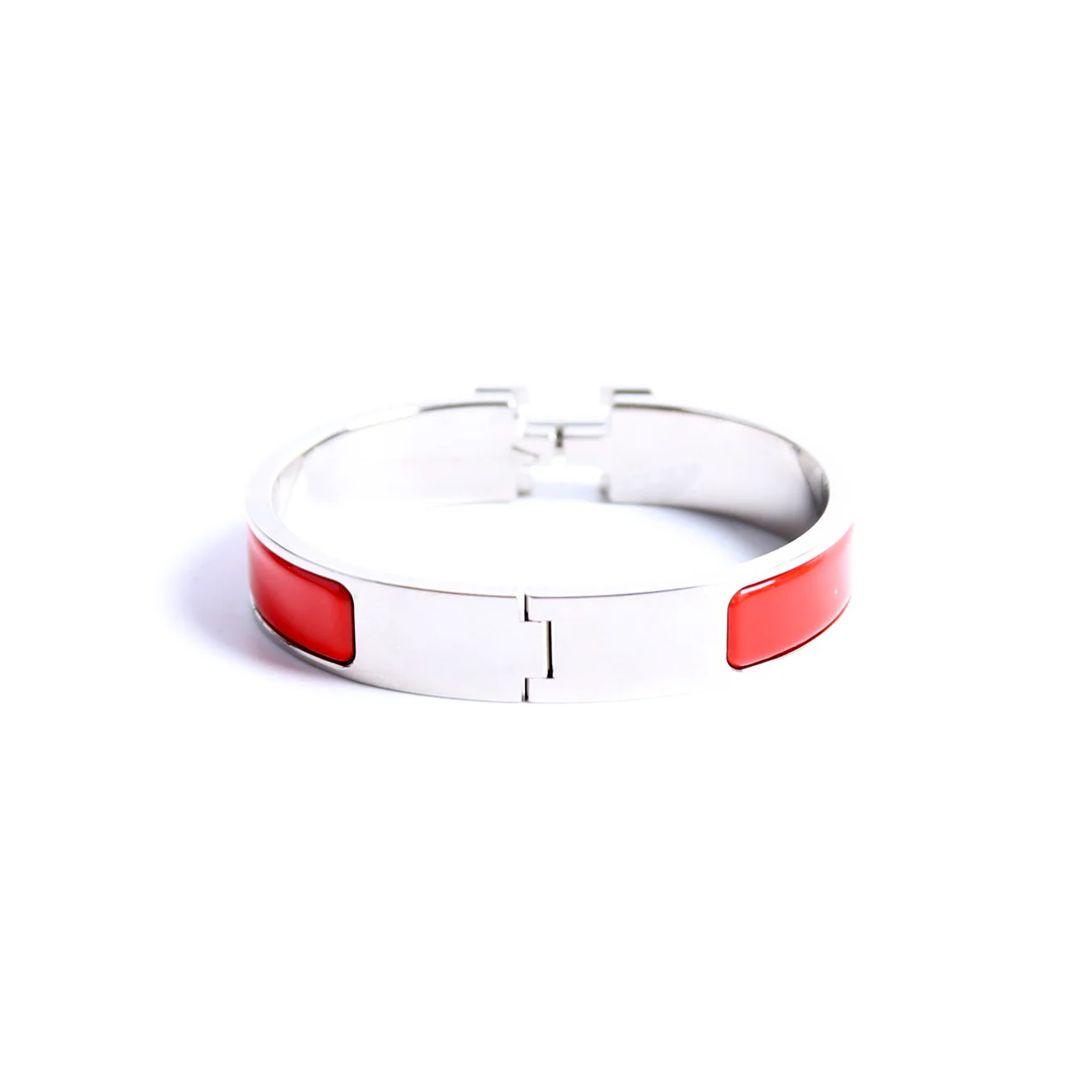 Clic Clac Narrow PM Bracelet Silver/Red - Image 3