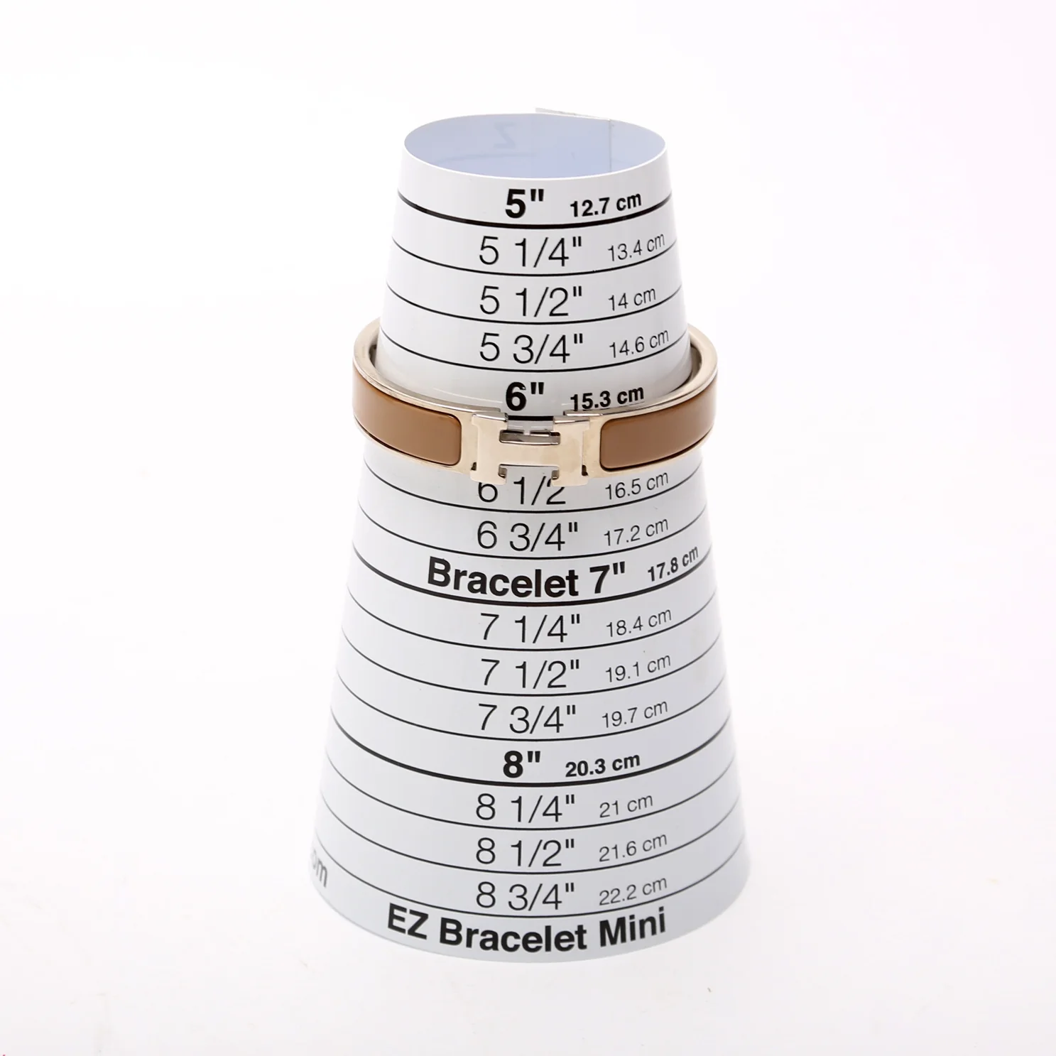 Clic Clac Narrow PM Bracelet Silver/Taupe - Image 4