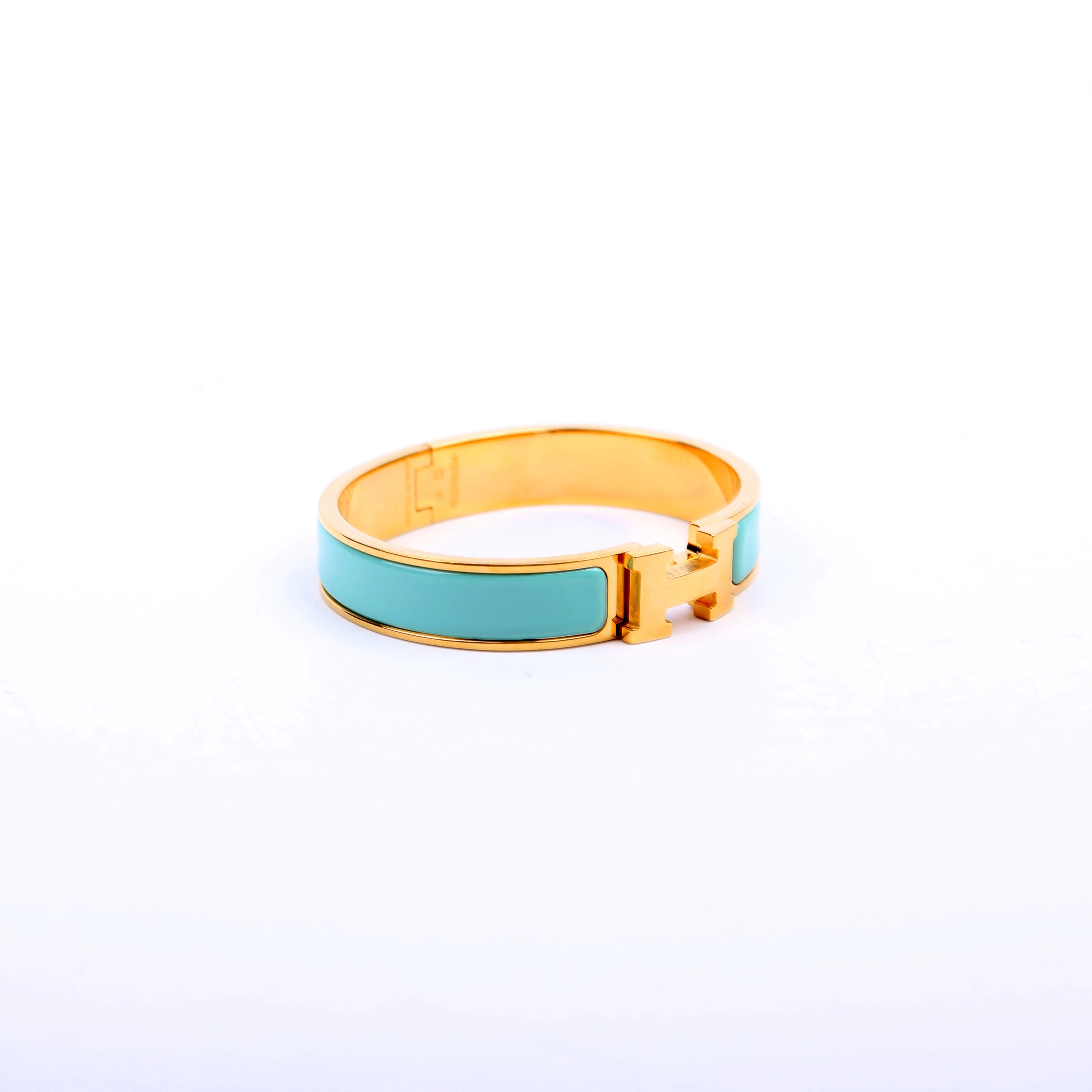 Clic Clac Narrow PM Bracelet Teal/Gold - Image 2