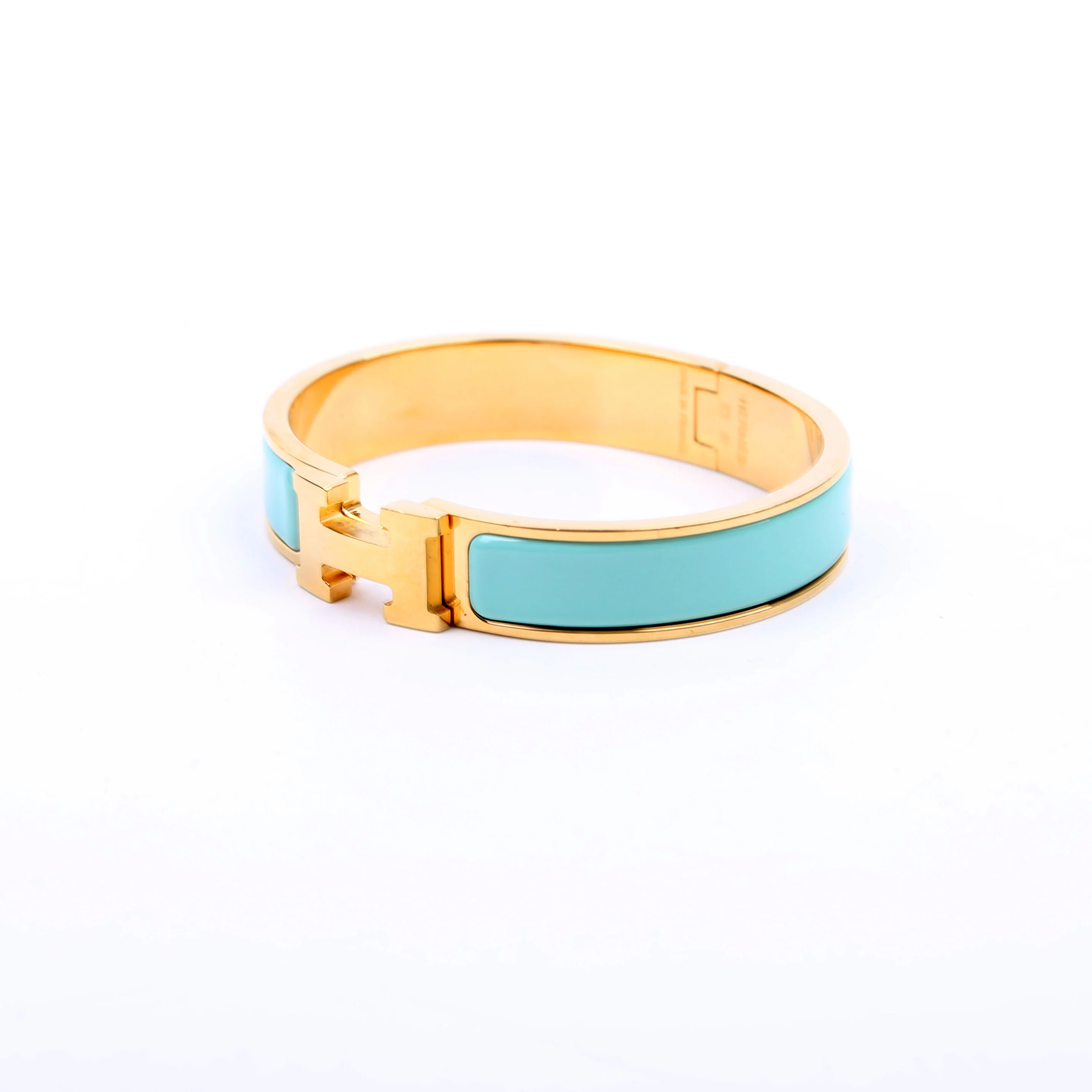 Clic Clac Narrow PM Bracelet Teal/Gold - Image 3