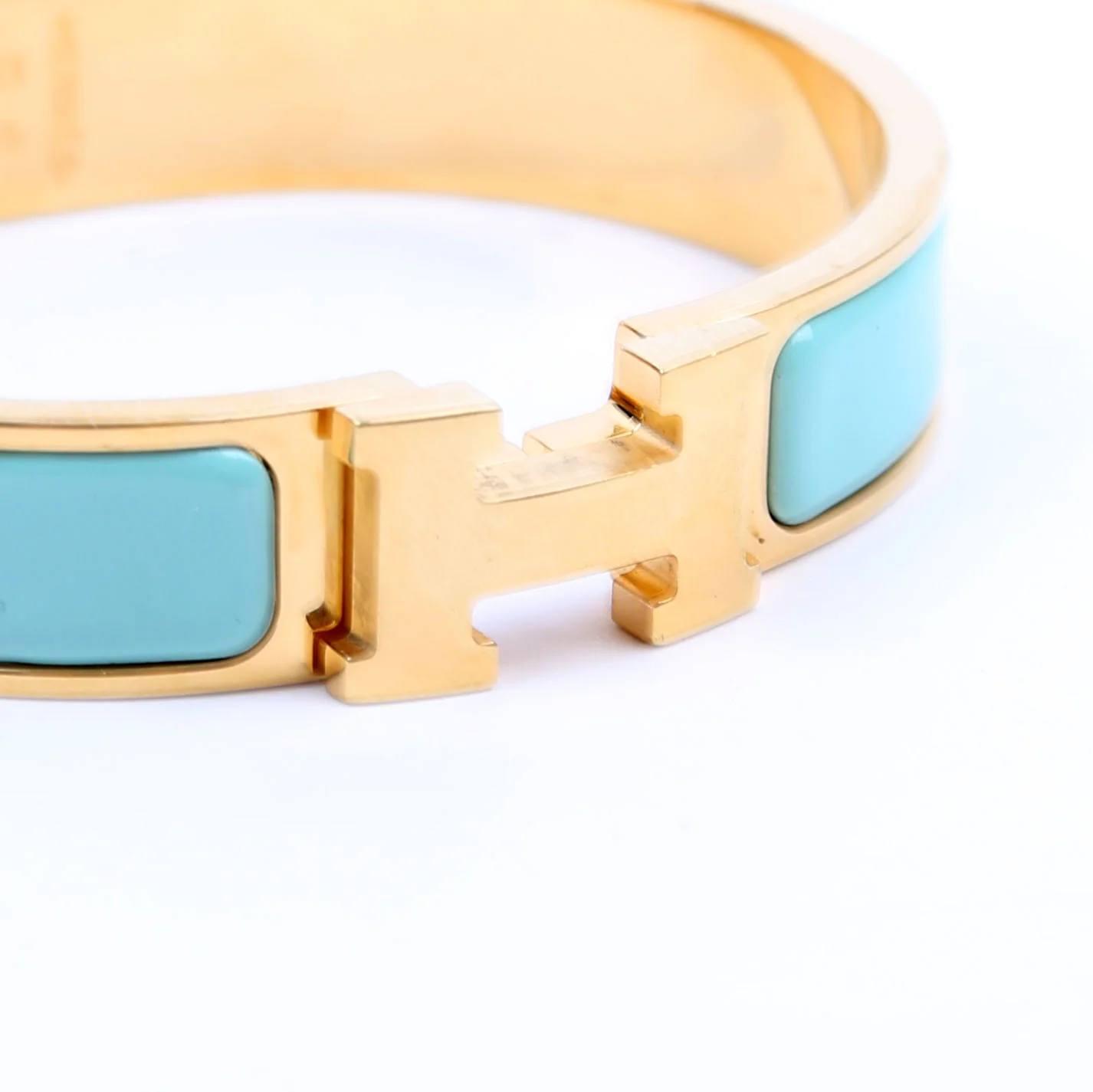 Clic Clac Narrow PM Bracelet Teal/Gold - Image 5