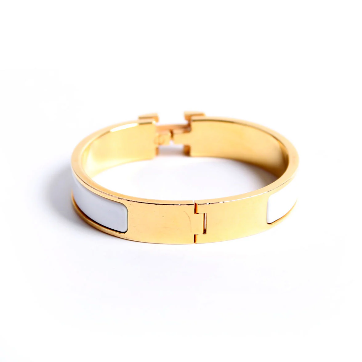 Clic Clac Narrow PM White/Gold - Image 3