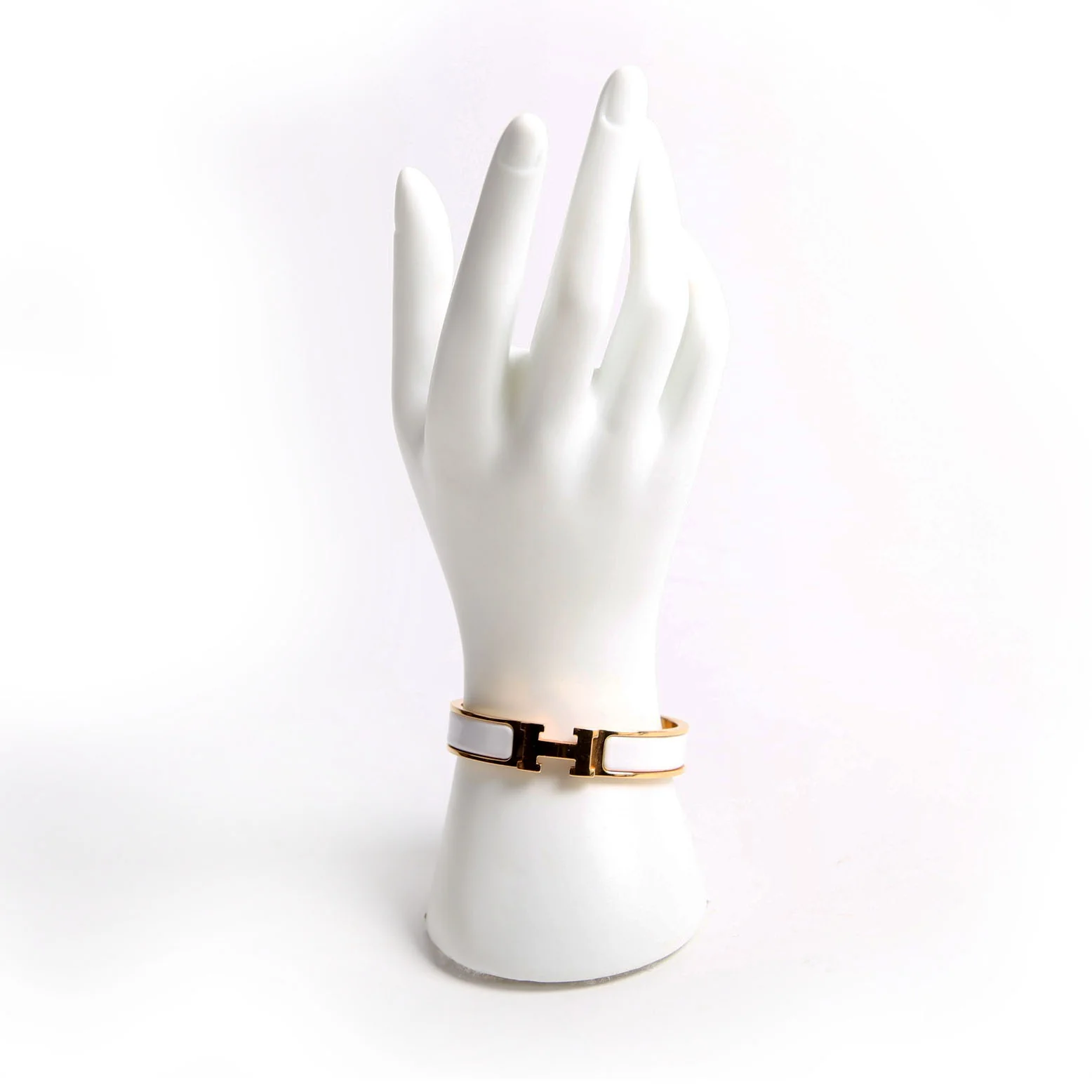 Clic Clac Narrow PM White/Gold - Image 7