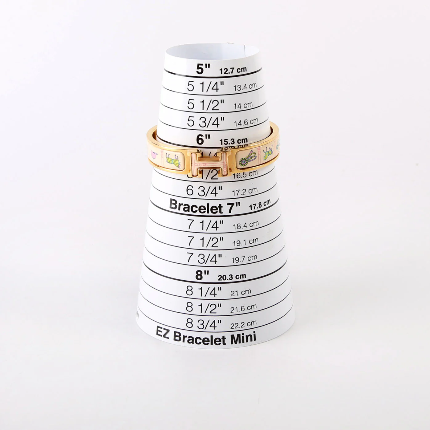 Clic Clac Narrow Printed Enamel Bracelet Gold/Multicolor - Image 8