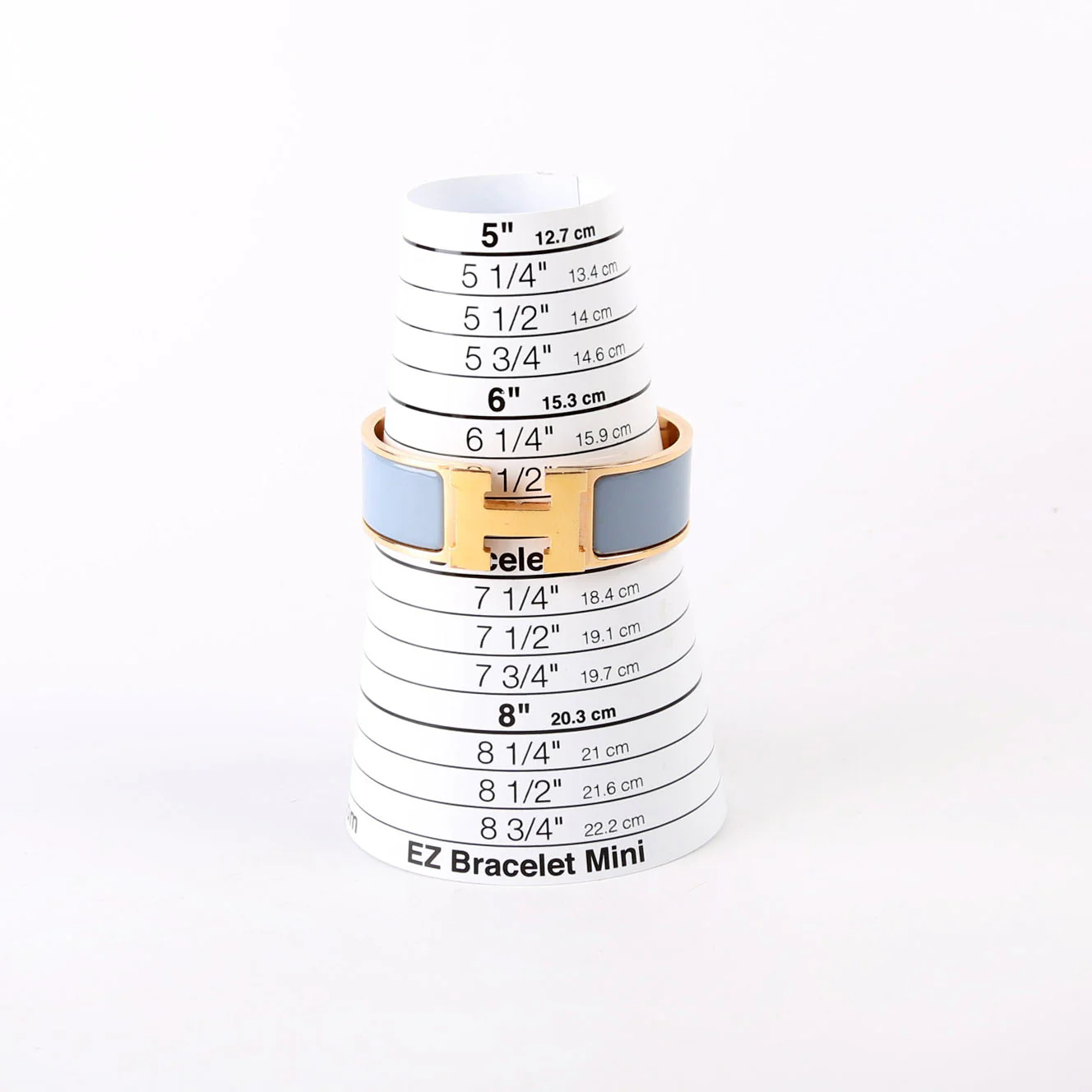 Clic Clac Wide Bracelet Gold/Blue - Image 8