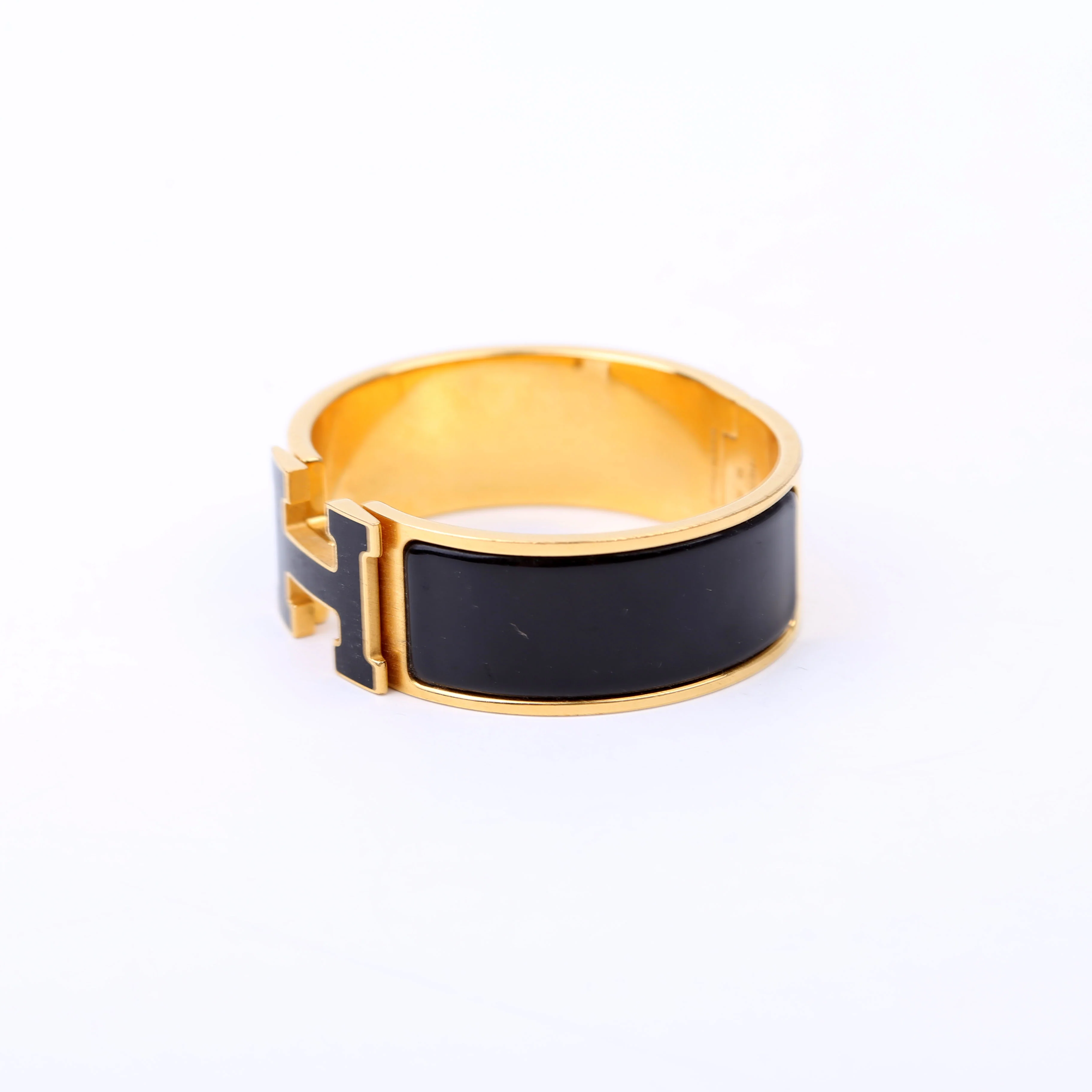 Clic Clac Wide PM Bracelet Gold/Black - Image 3