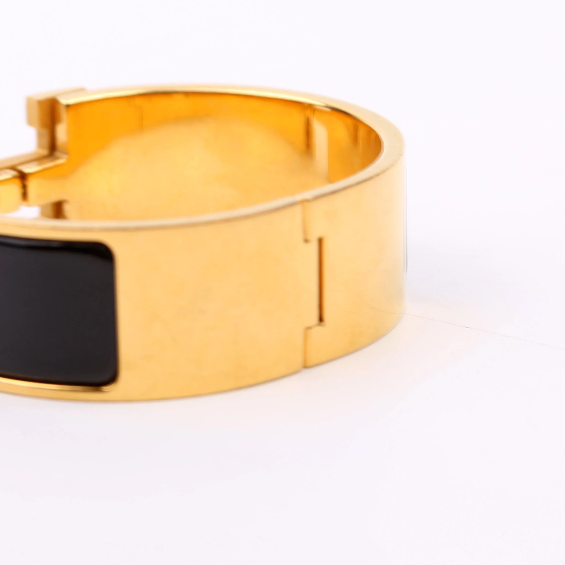 Clic Clac Wide PM Bracelet Gold/Black - Image 6