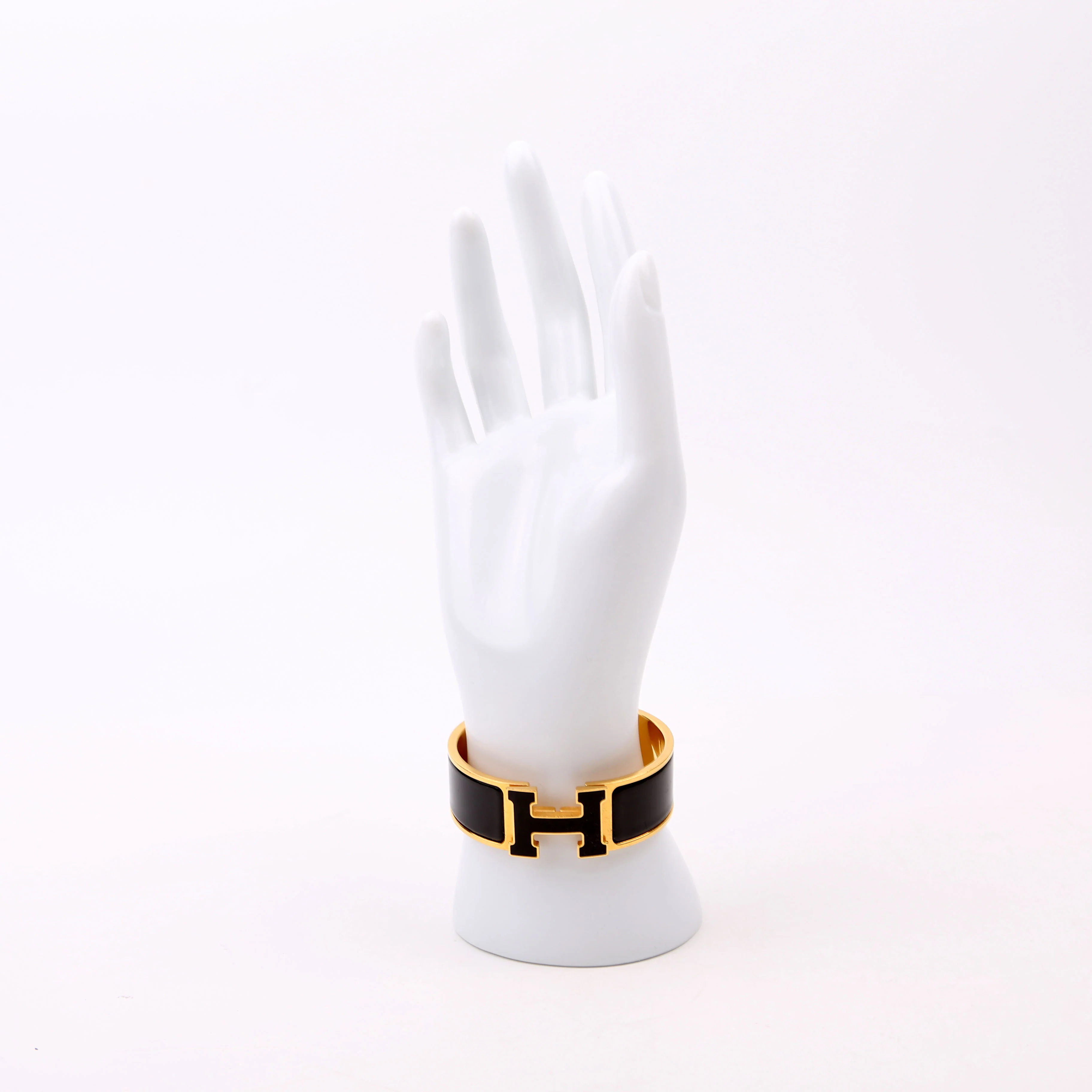 Clic Clac Wide PM Bracelet Gold/Black - Image 9