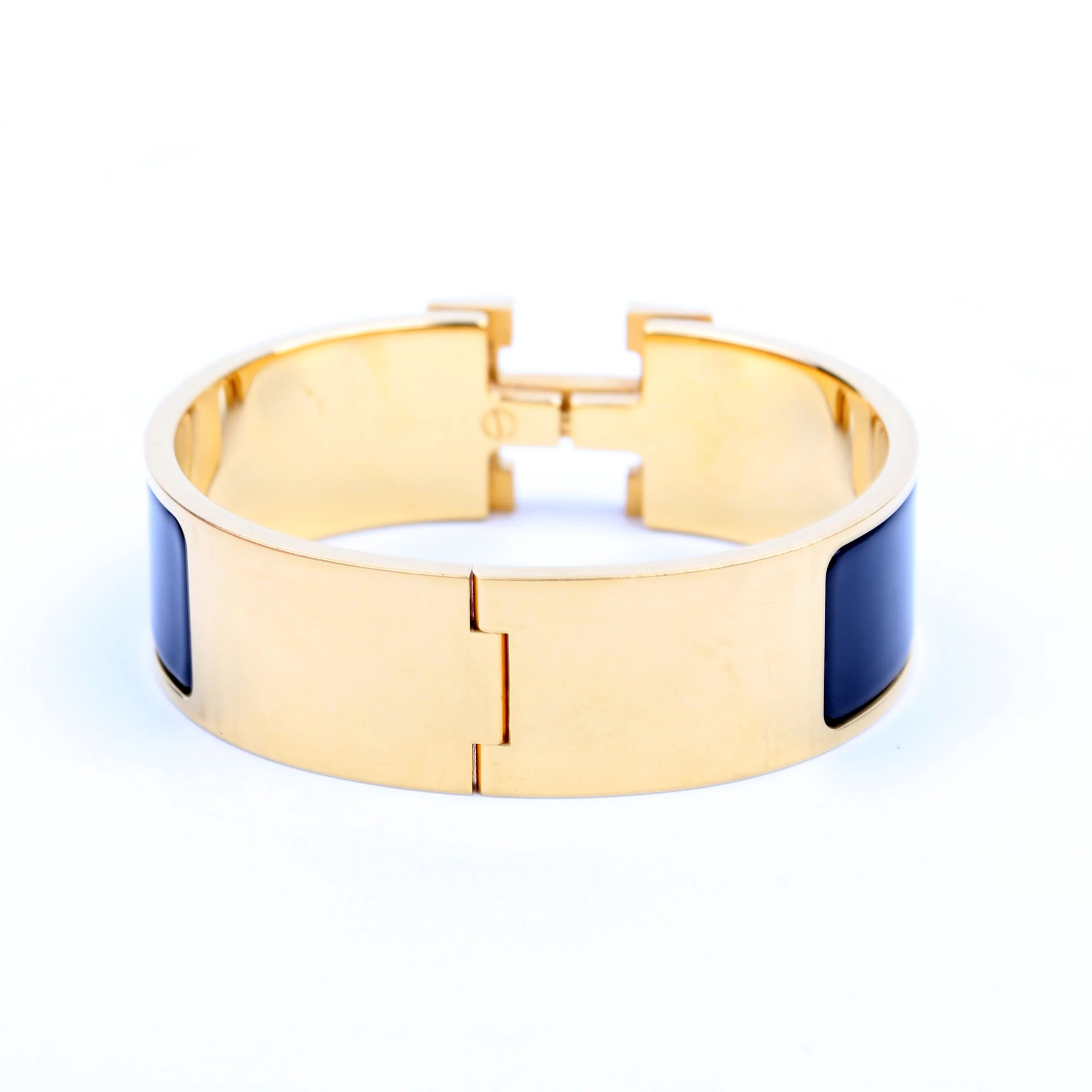 Clic Clac Wide GM Bracelet Gold/Black - Image 3