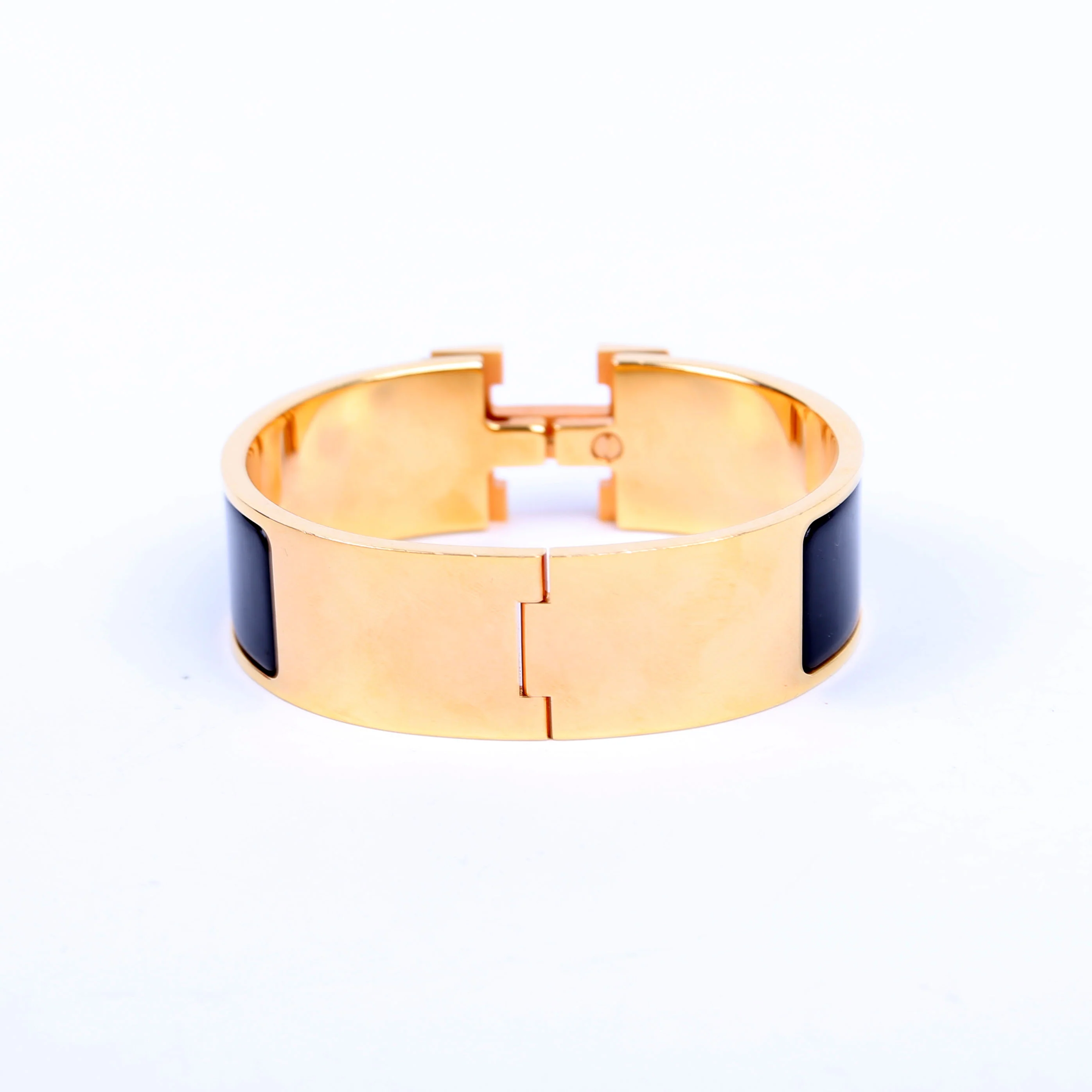 Clic Clac Wide GM Bracelet Gold/Black - Image 3