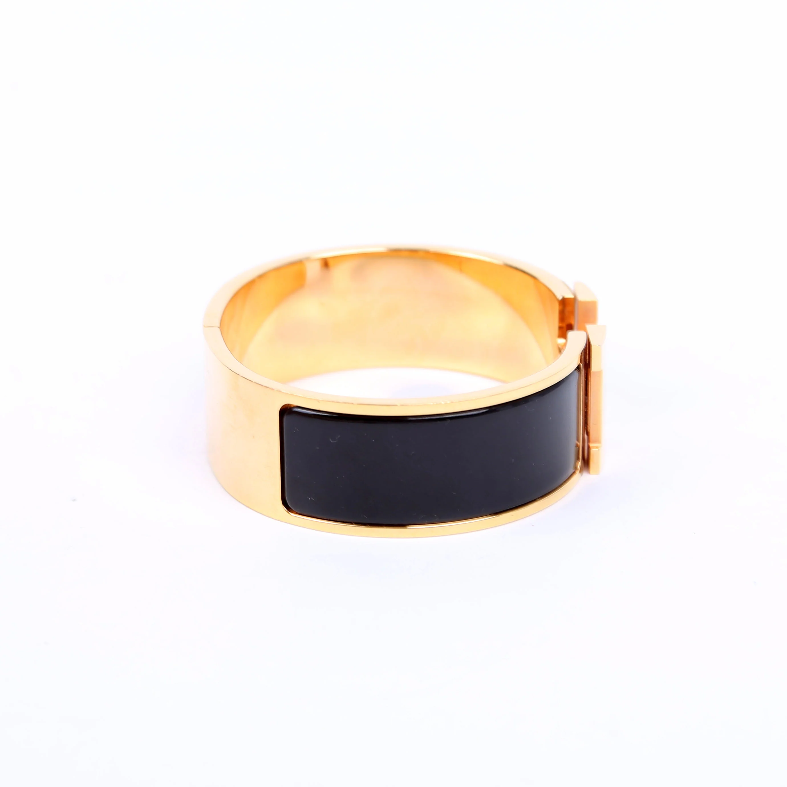 Clic Clac Wide GM Bracelet Gold/Black - Image 4