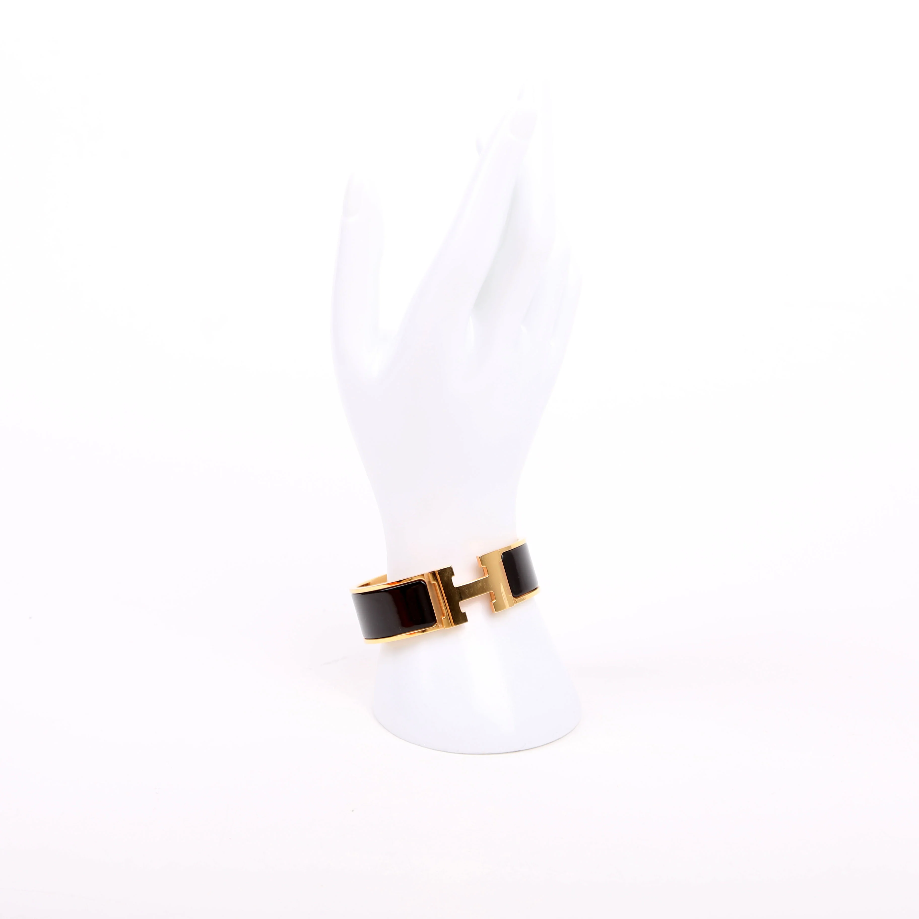Clic Clac Wide GM Bracelet Gold/Black - Image 7
