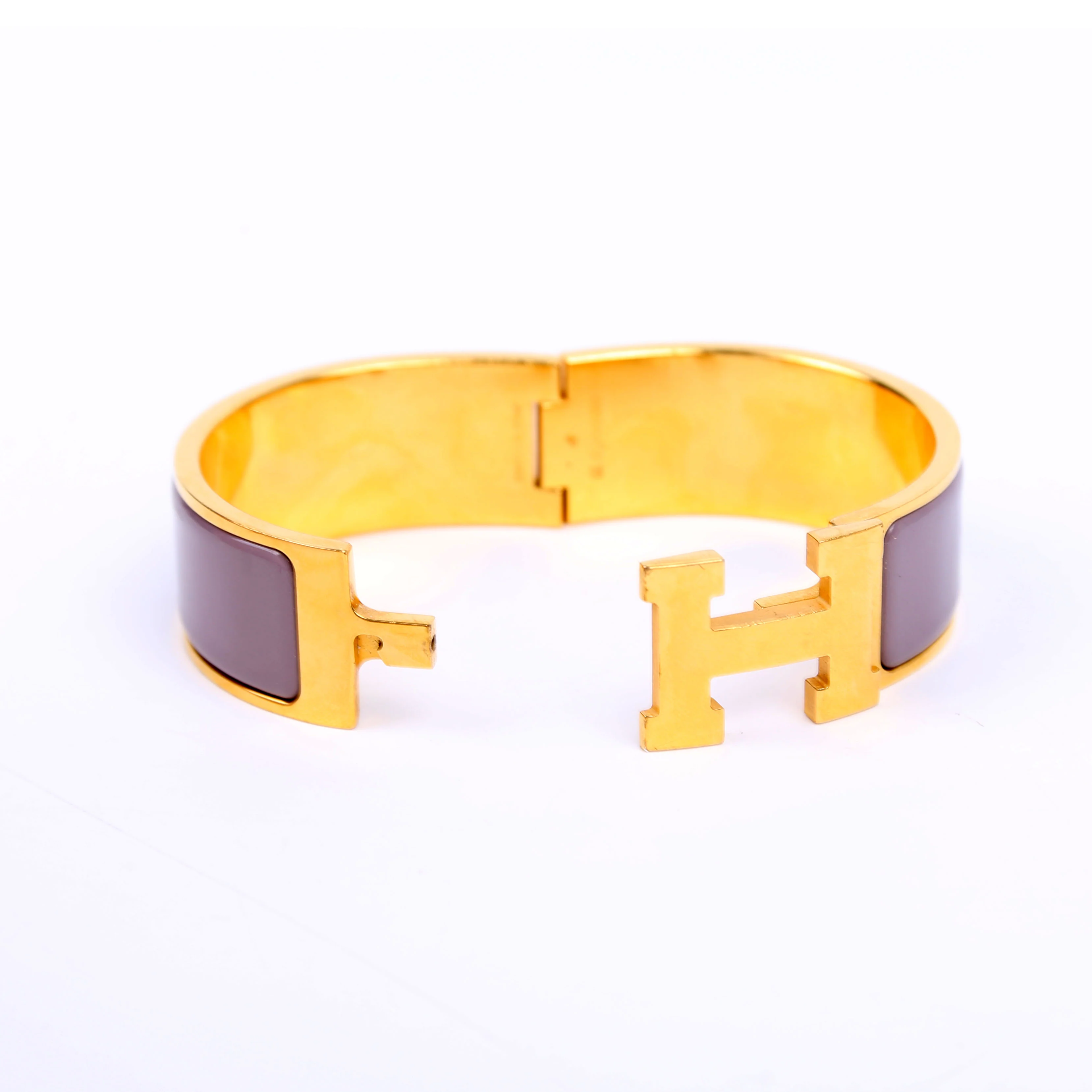 Clic Clac Wide GM Bracelet Gold/Purple - Image 6