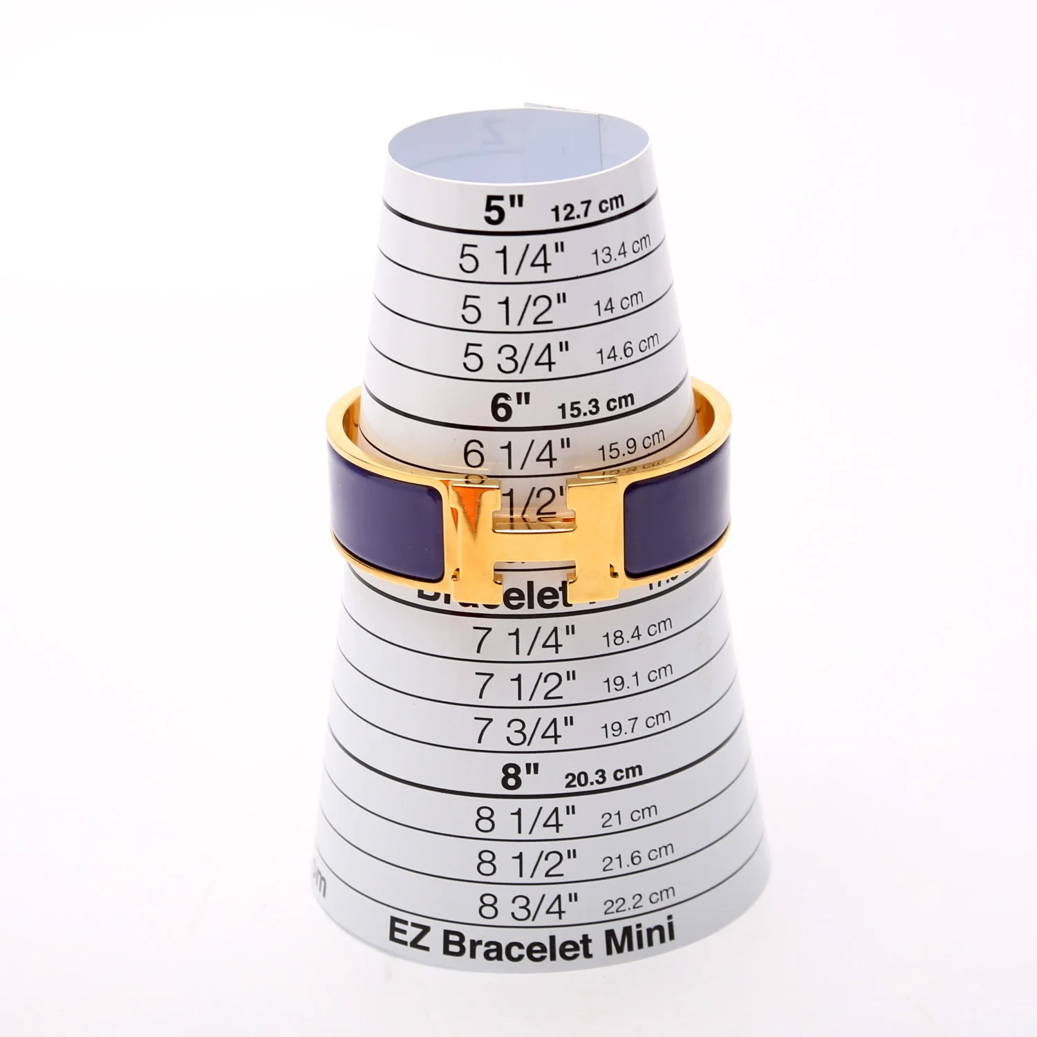 Clic Clac Wide GM Bracelet Purple/Gold - Image 6