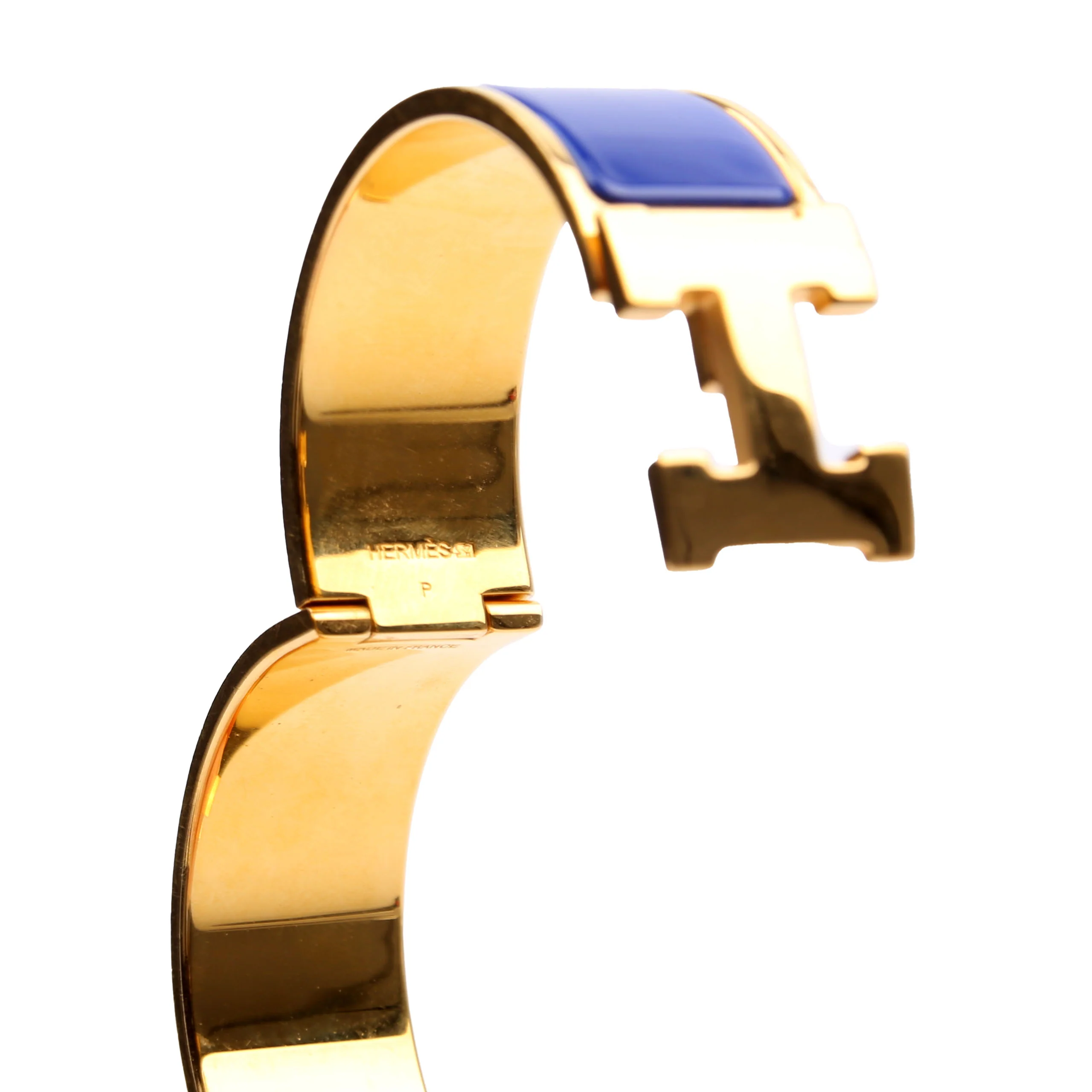 Clic Clac Wide PM Bracelet Gold/Blue - Image 5