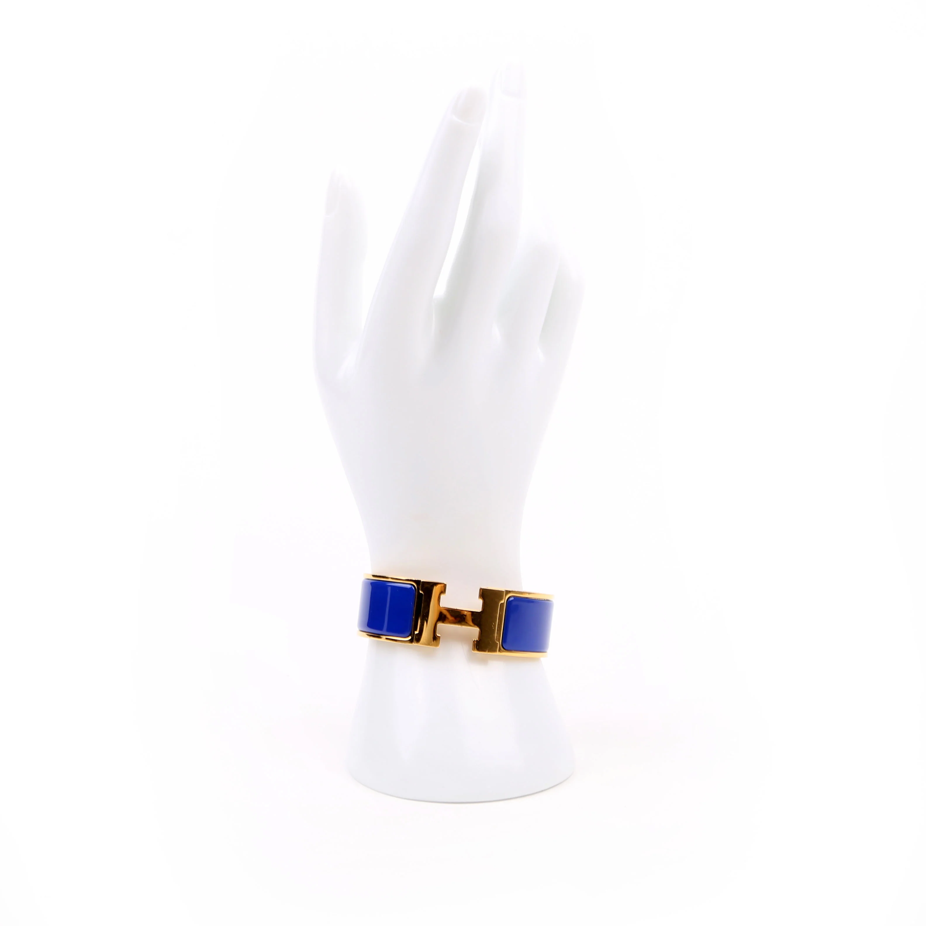 Clic Clac Wide PM Bracelet Gold/Blue - Image 7