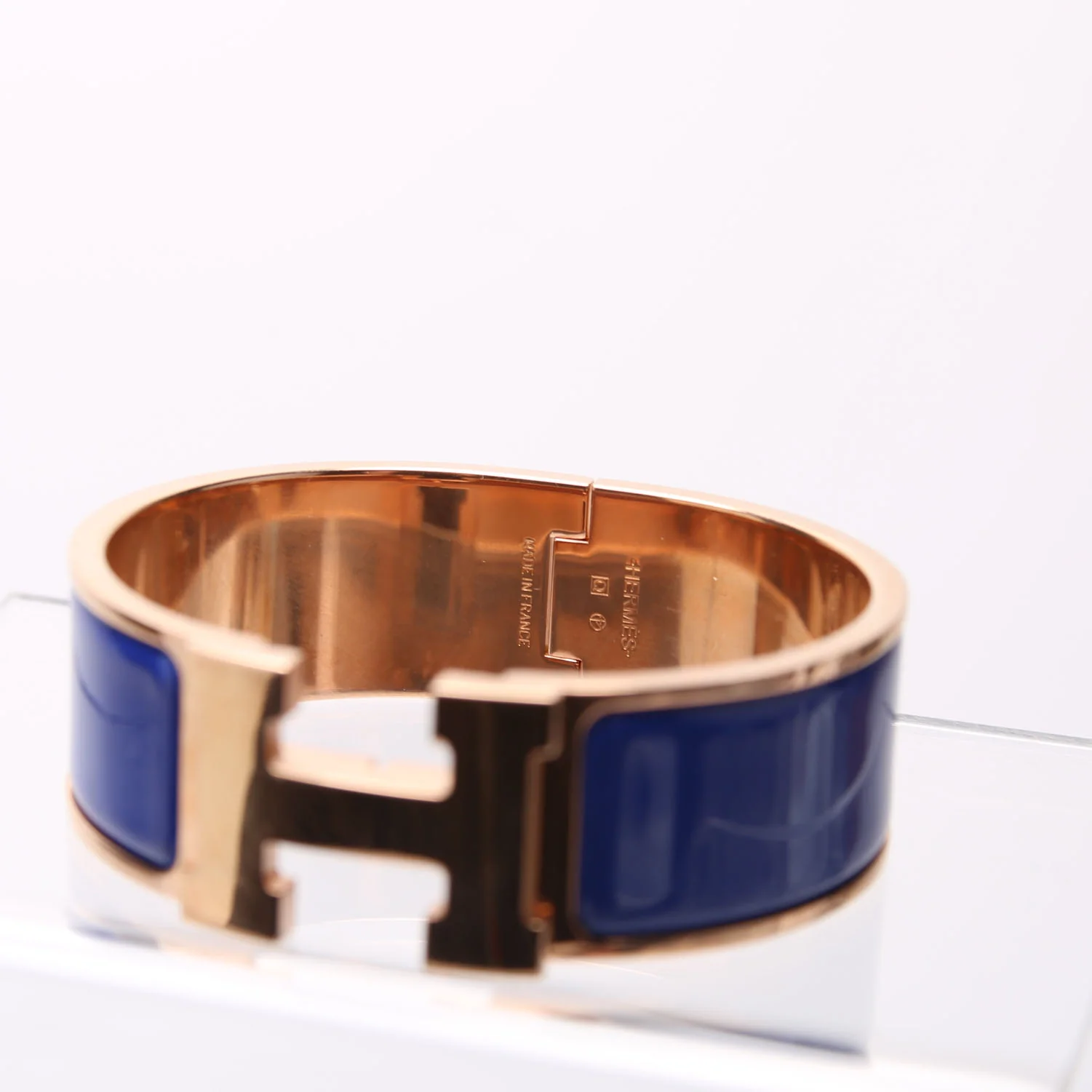 Clic Clac Wide PM Bracelet Gold/Blue - Image 3