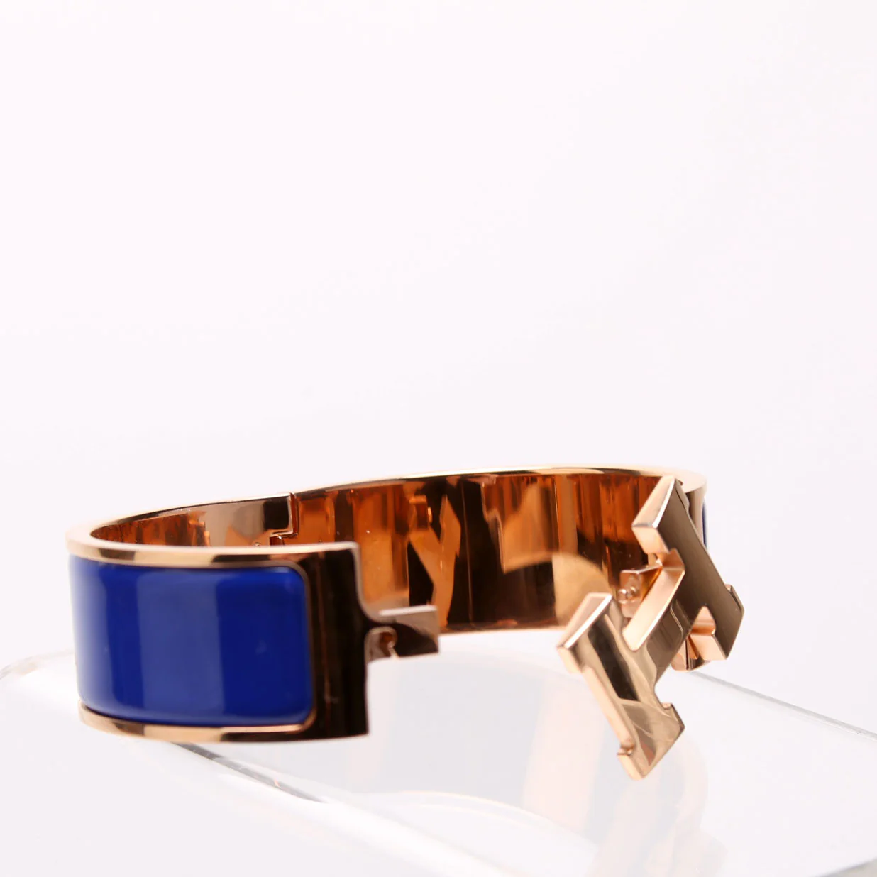 Clic Clac Wide PM Bracelet Gold/Blue - Image 4