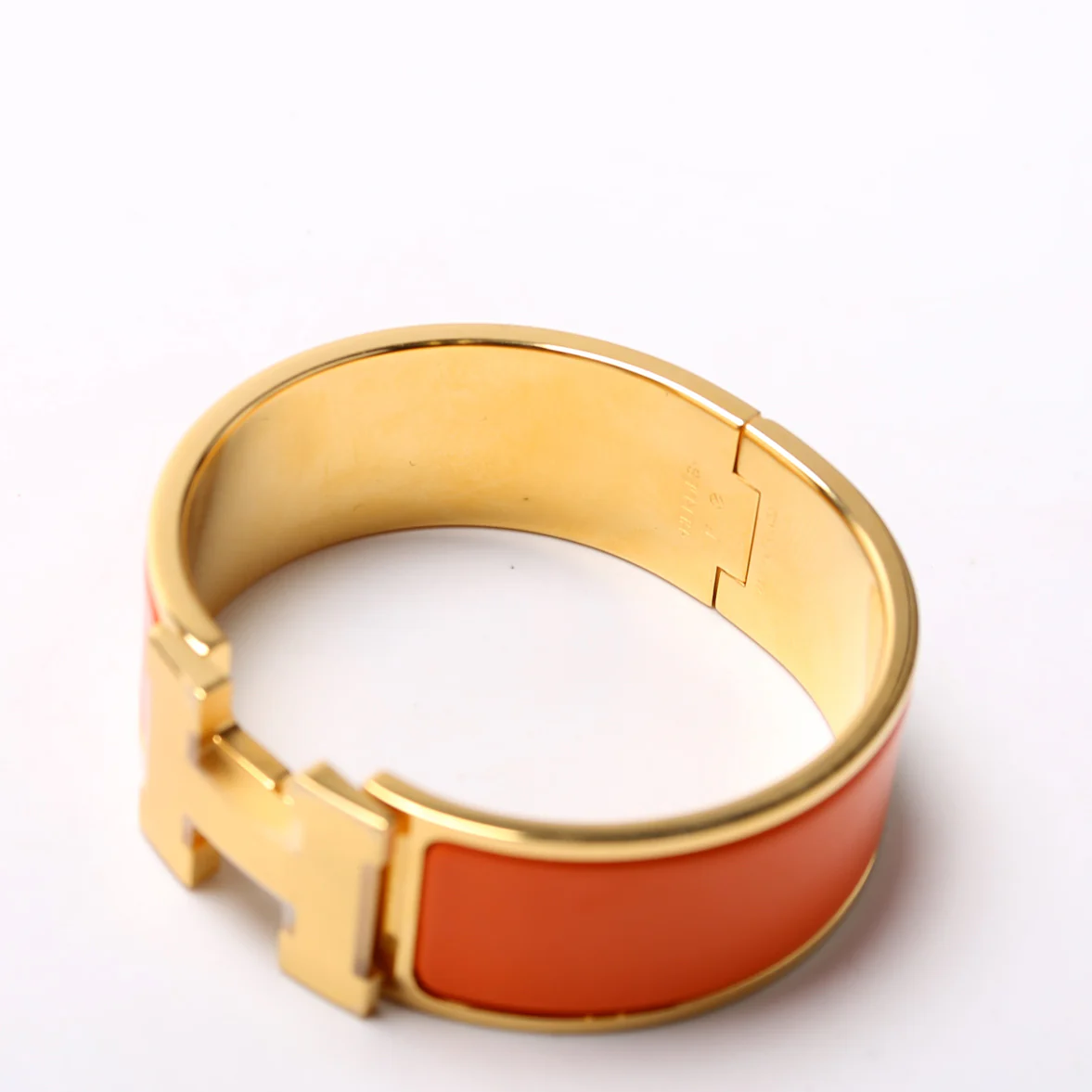 Clic Clac Wide PM Bracelet Gold/Orange - Image 4
