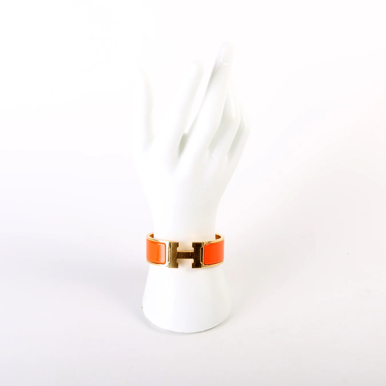 Clic Clac Wide PM Bracelet Gold/Orange - Image 7