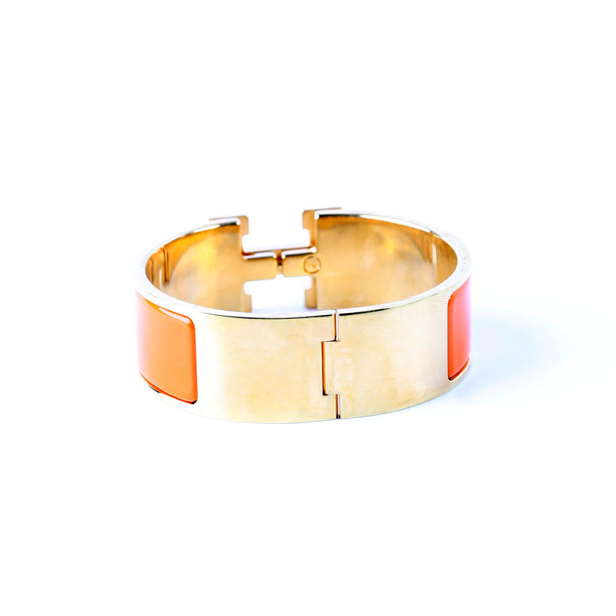 Clic Clac Wide PM Bracelet Gold/Orange - Image 3