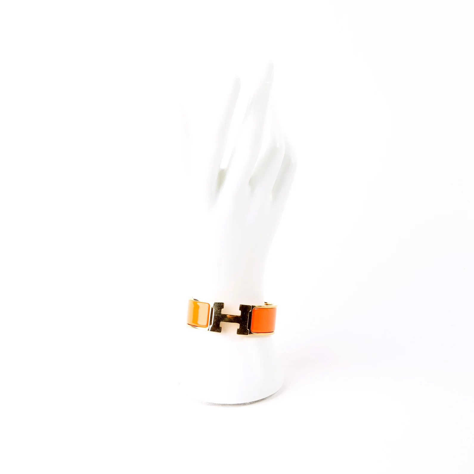 Clic Clac Wide PM Bracelet Gold/Orange - Image 8