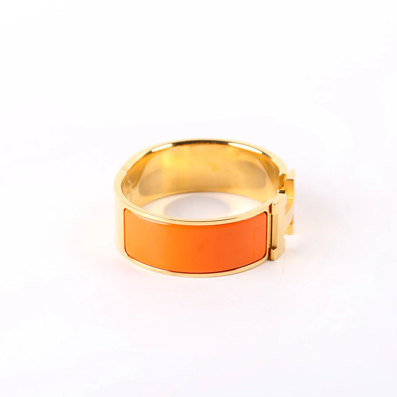 Clic Clac Wide PM Bracelet Gold/Orange - Image 4