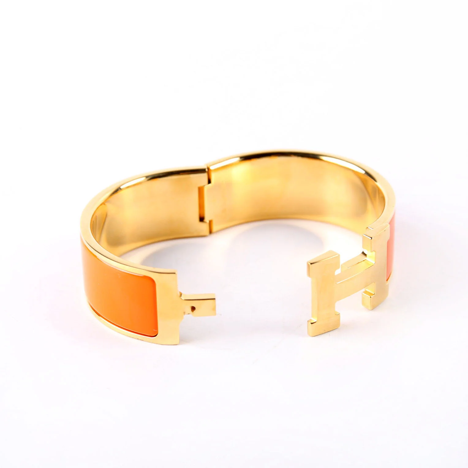Clic Clac Wide PM Bracelet Gold/Orange - Image 6