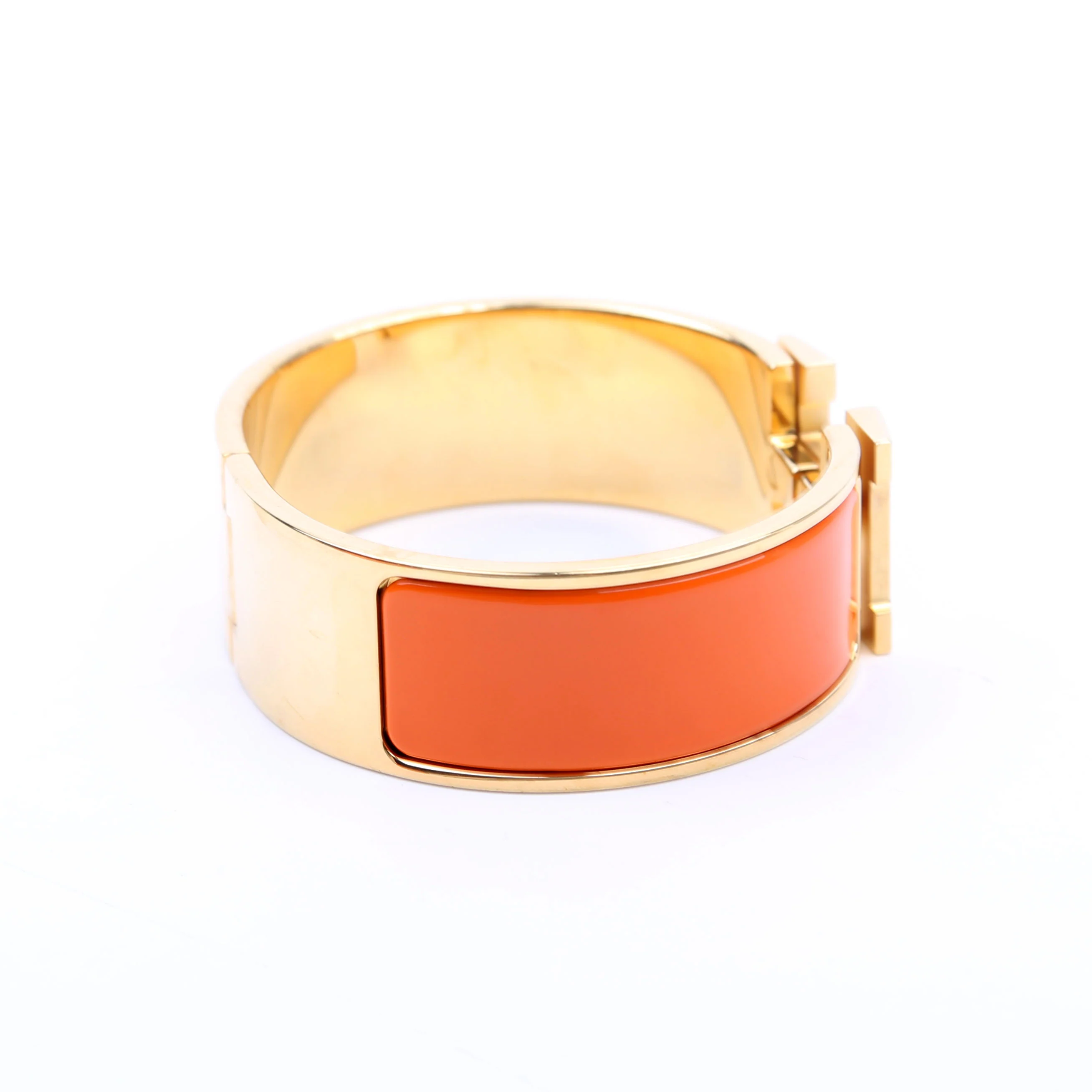 Clic Clac Wide PM Bracelet Gold/Orange - Image 4
