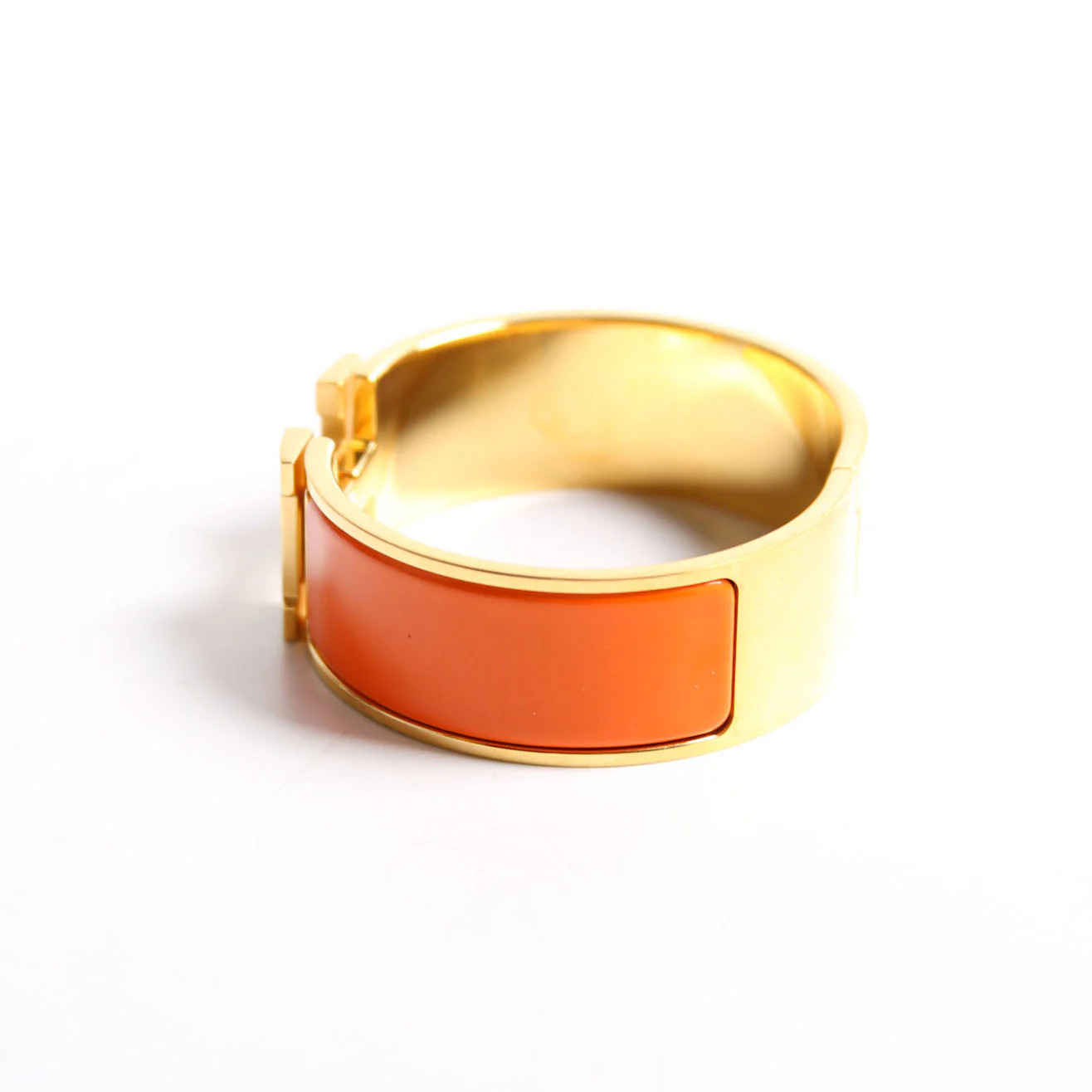Clic Clac Wide PM Bracelet Gold/Orange - Image 2
